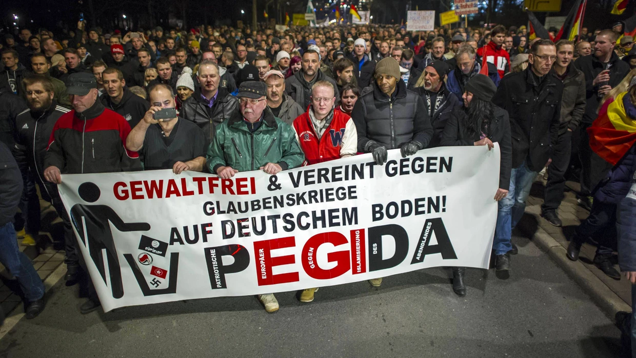 Sorgen für Streit in der Union: „Pegida“-Demonstranten am 15. Dezember in Dresden.