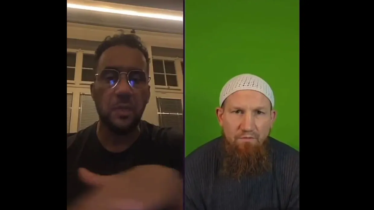 Arafat Abou-Chaker in einem Tiktok-Livegespräch mit dem salafistischen Prediger Pierre Vogel