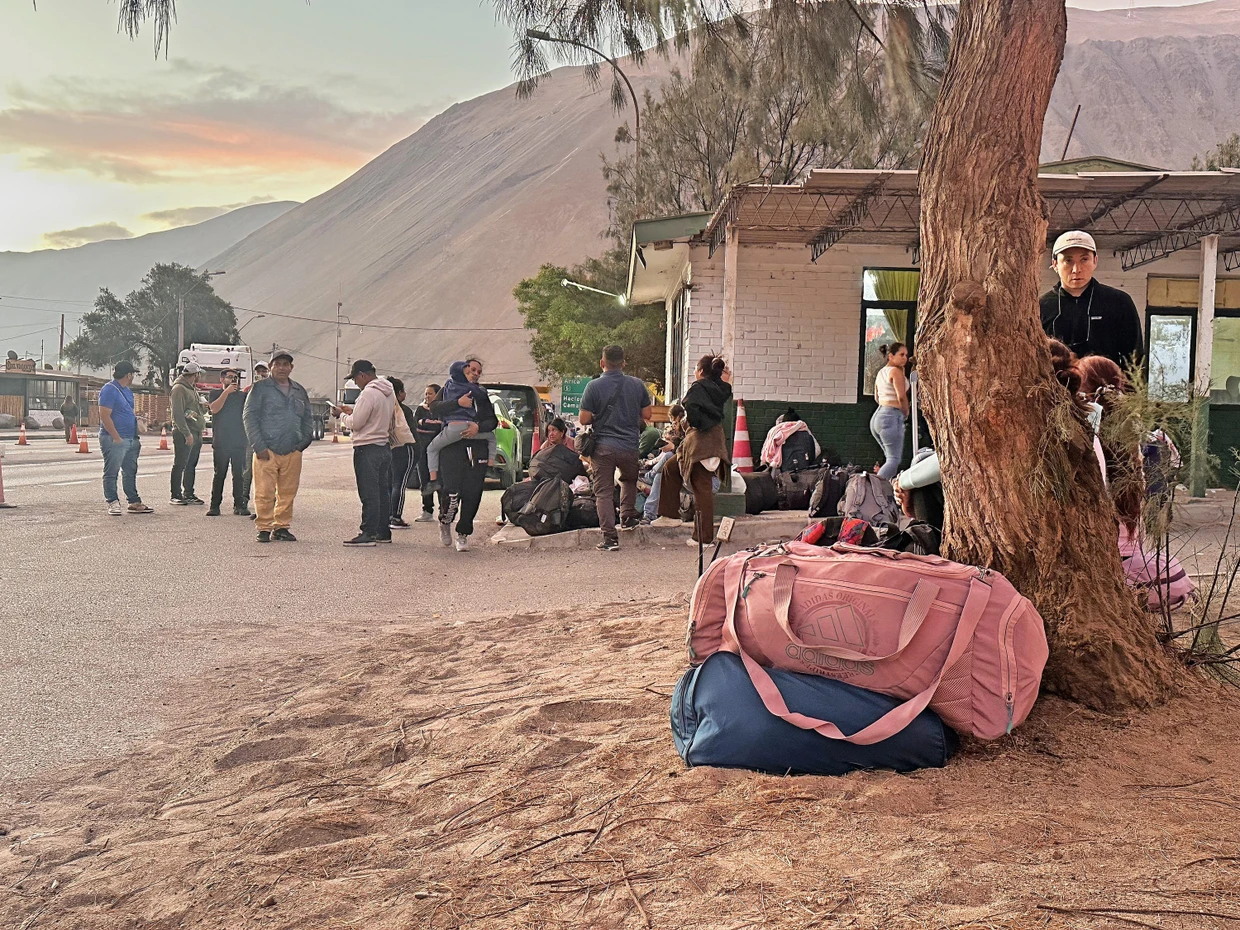 Kontrollposten auf dem Weg von Iquique nach Arica
