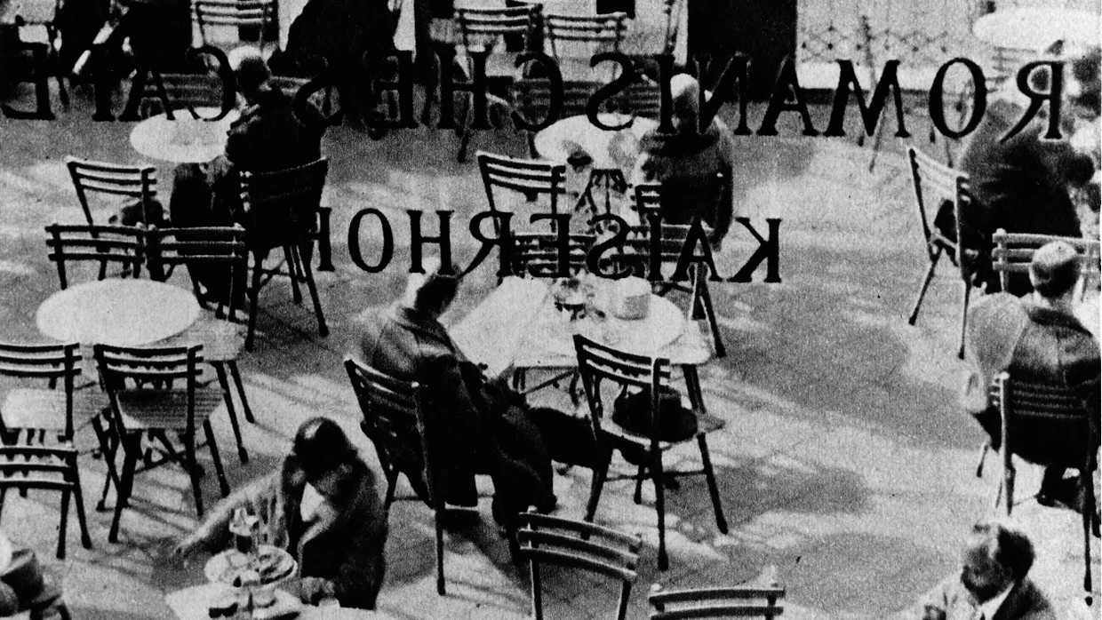 Romanisches Café im Jahr 1929, Druck nach Fotografie von Erich Engel