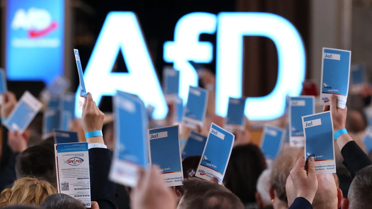 Landesparteitag der AfD in Sachsen-Anhalt im März 2024