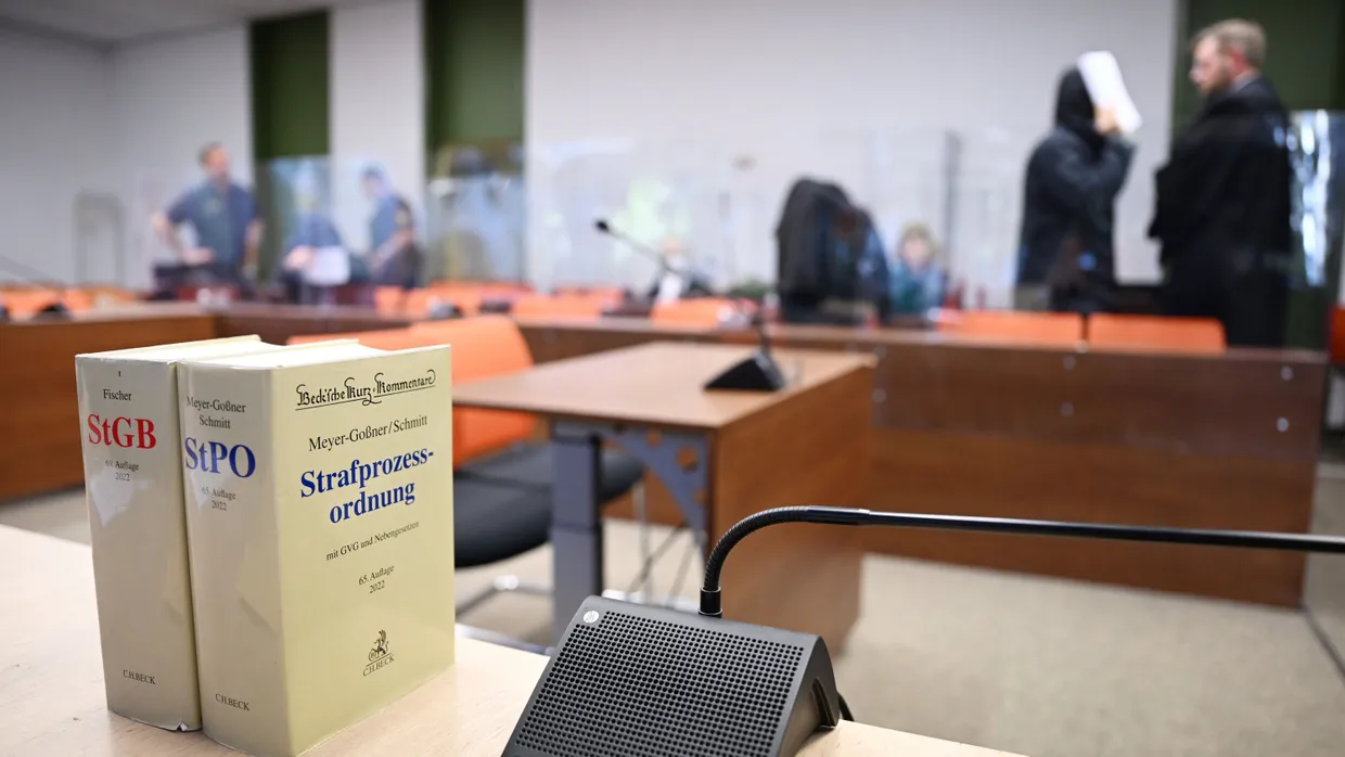 Noch ohne Aufzeichnung: Verhandlung im Strafjustizzentrum in München im Oktober 2022.