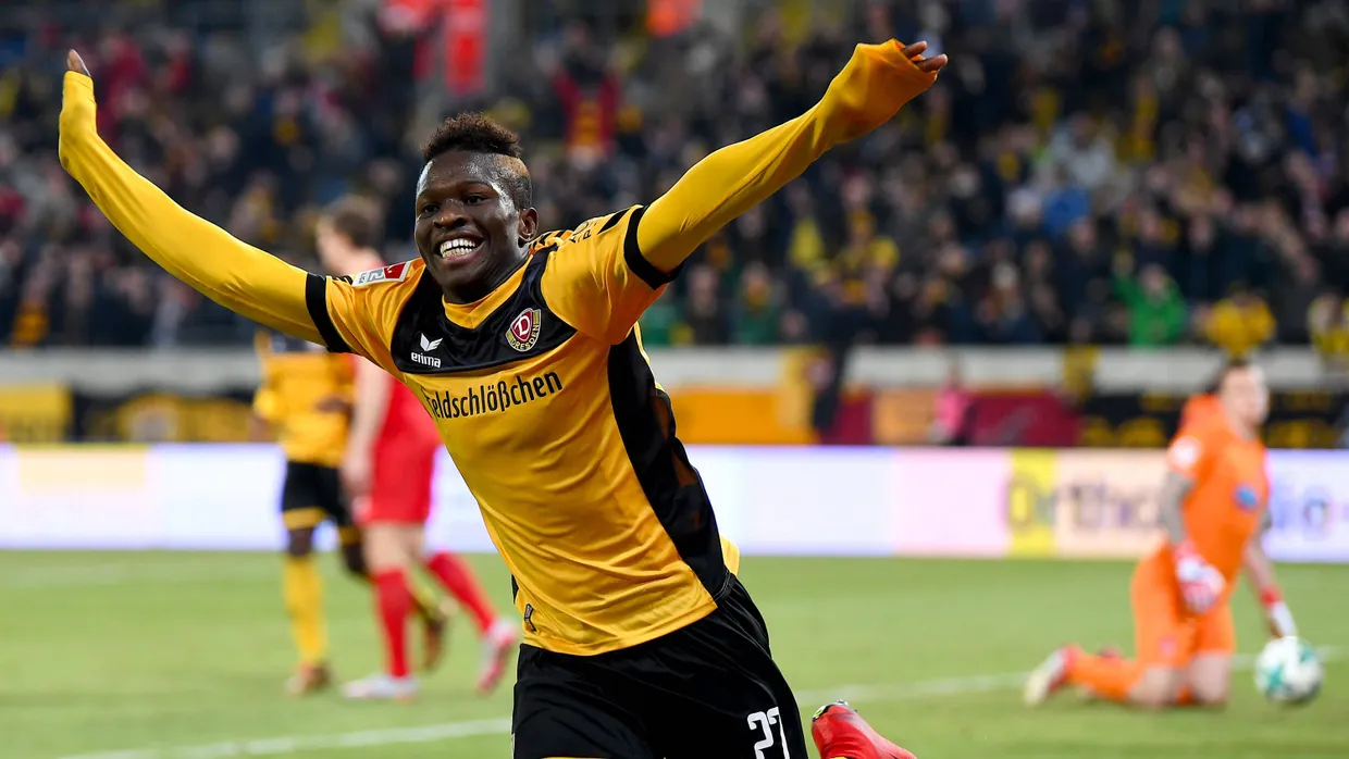 Mann des Tages: Dresdens Torschütze Moussa Koné.