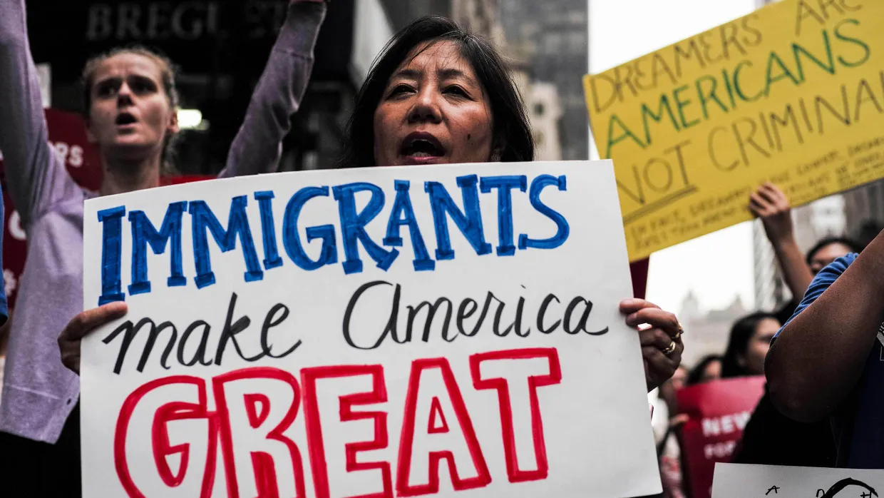 Demonstrationen gegen Donald Trump und für das Daca-Programm Anfang Oktober in der Nähe des Trump-Towers in New York