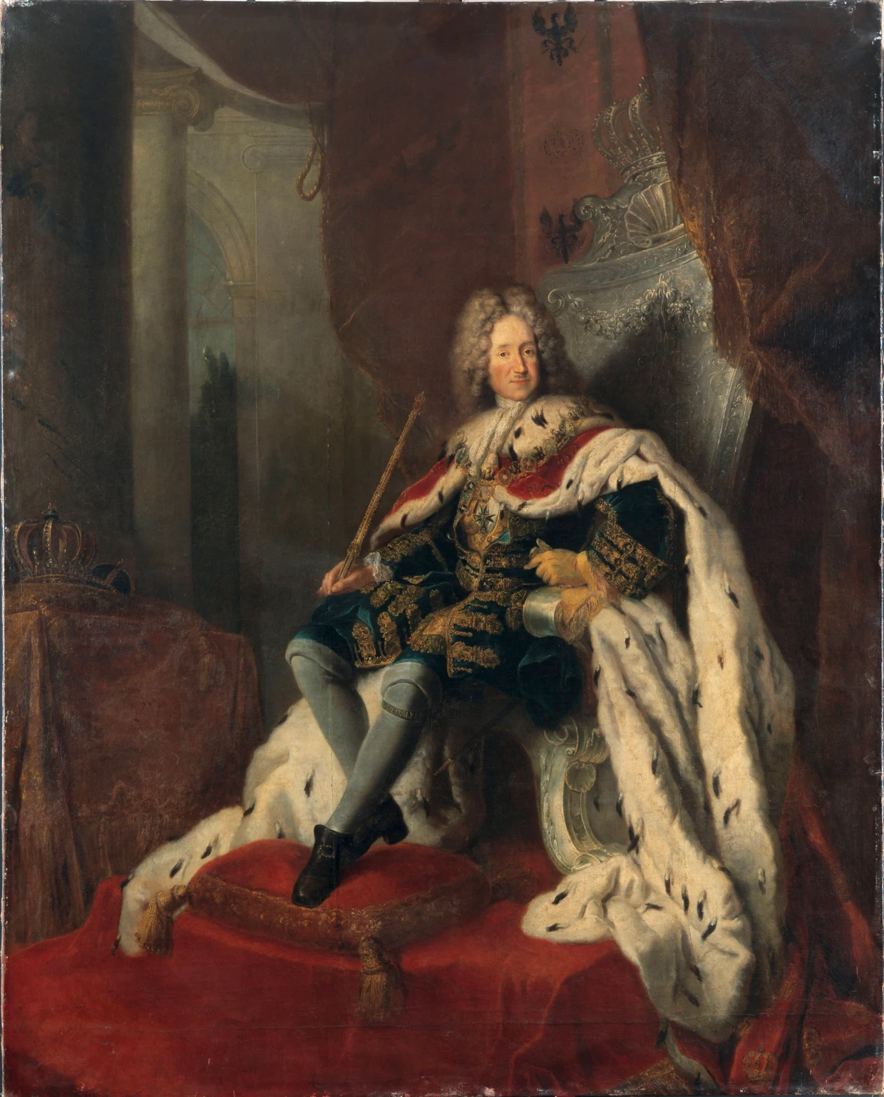 Vom Kurfürst zum König: Friedrich I., gemalt von Antoine Pesne im Jahr 1712