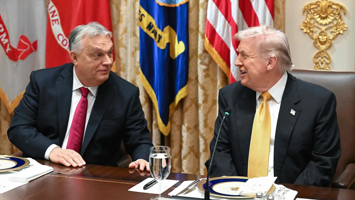 Noch immer Verbündete: Der frühere ungarische Ministerpräsident Viktor Orbán und US-Präsident Donald Trump.