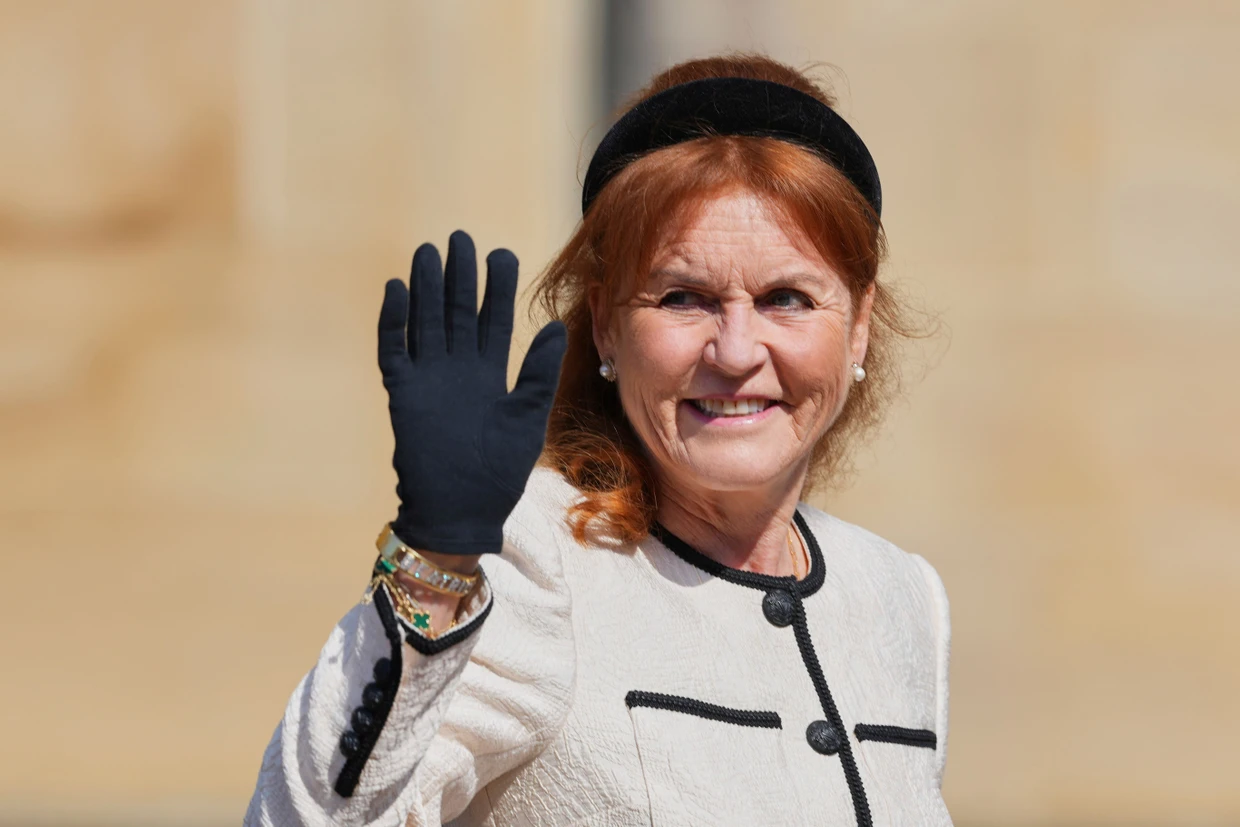 The former wife of the former British Prince Andrew, Sarah Ferguson, on April 20, 2025 during an event at Windsor Castle