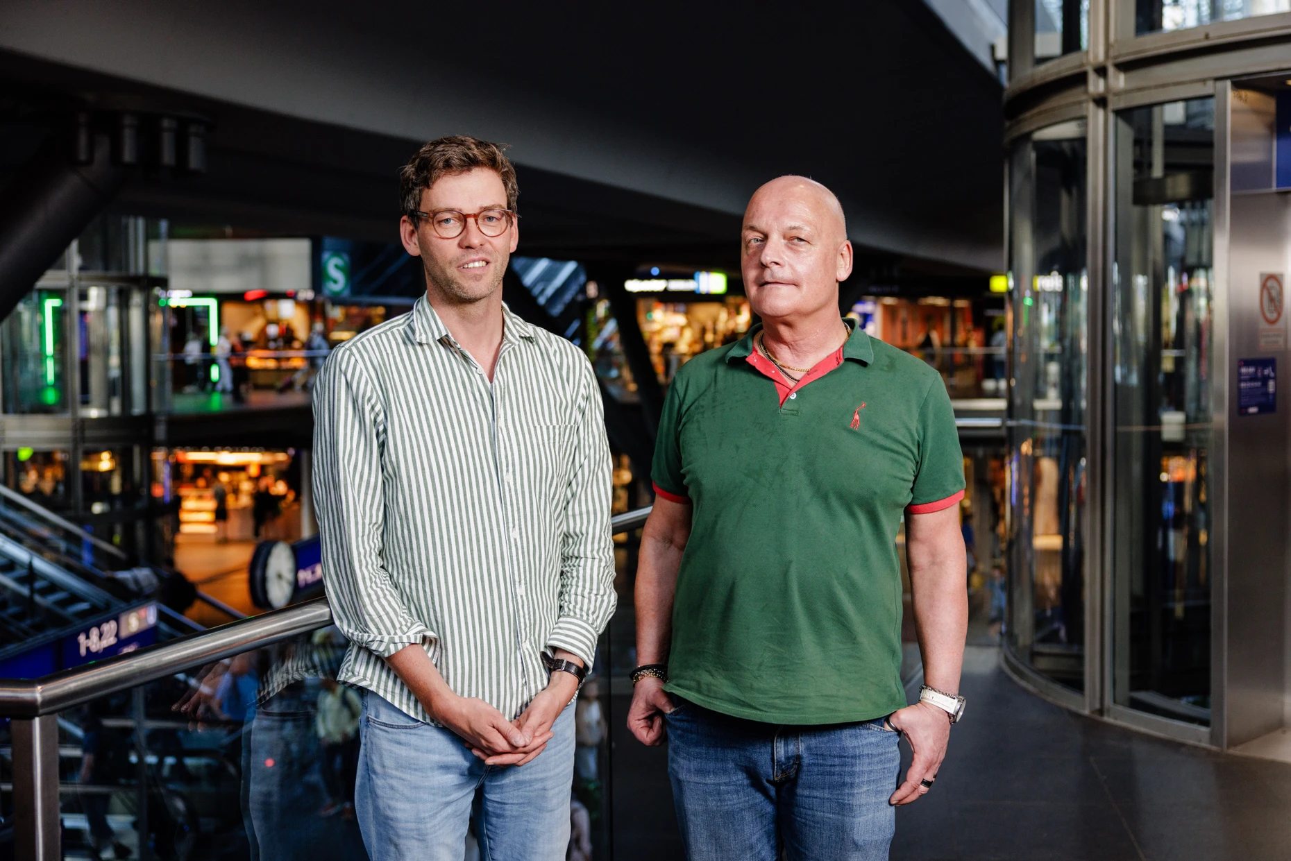 Sprachen über zwei Stunden miteinander: Robert Dölling (links) und Jens Hanfe (rechts)