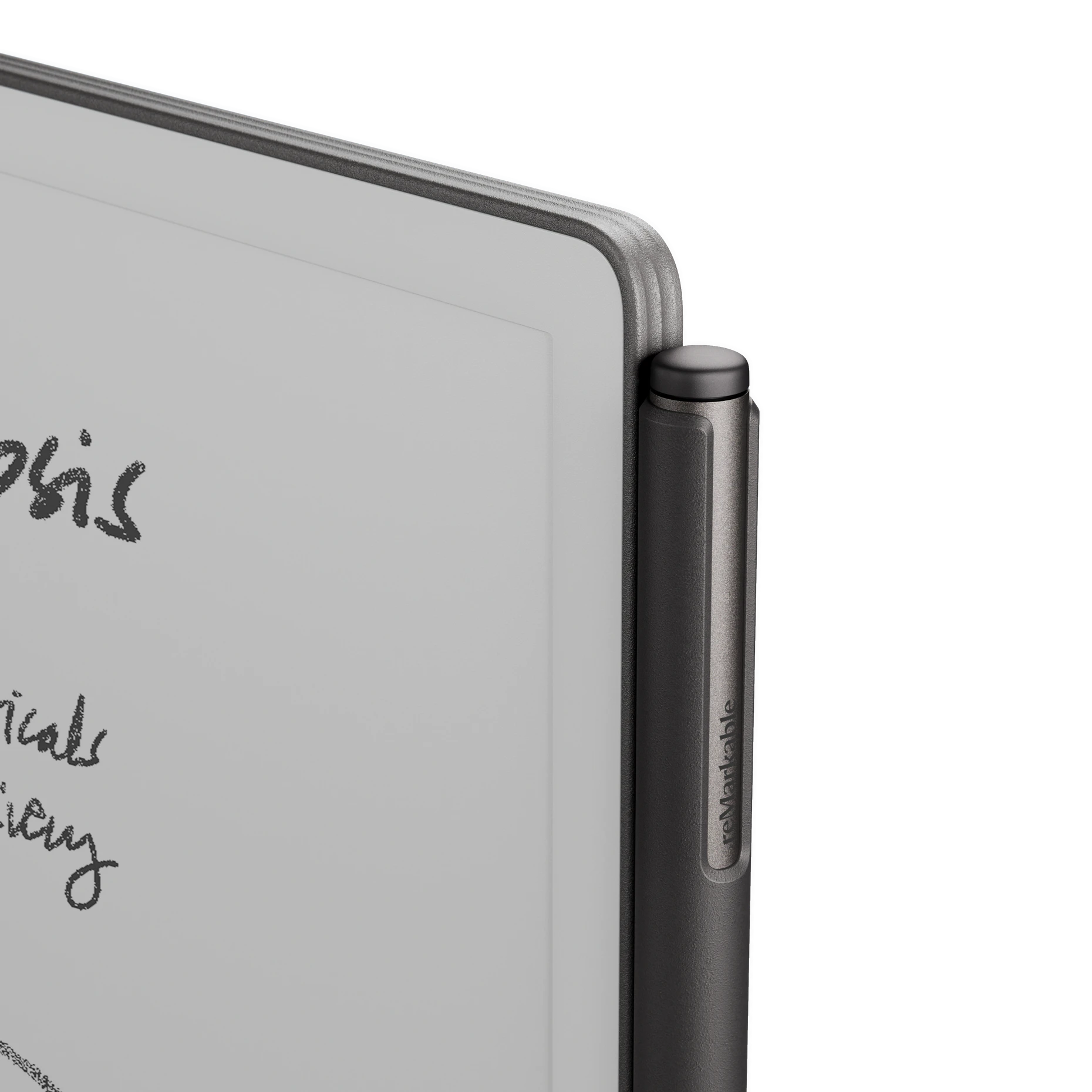 An beiden Geräten hält der Stift magnetisch an der Seite.