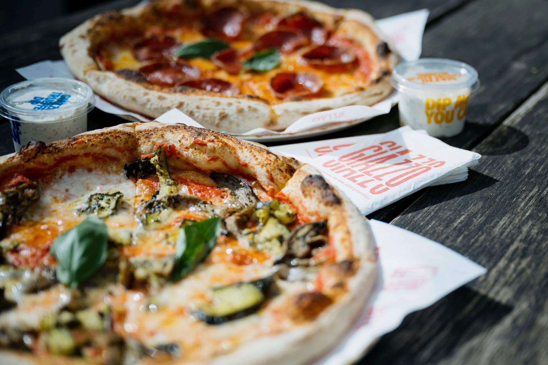 Mundgerecht: Zu einer Giazzo-Pizza gibt es Dibs, etwa mit Knoblauch oder Trüffeln