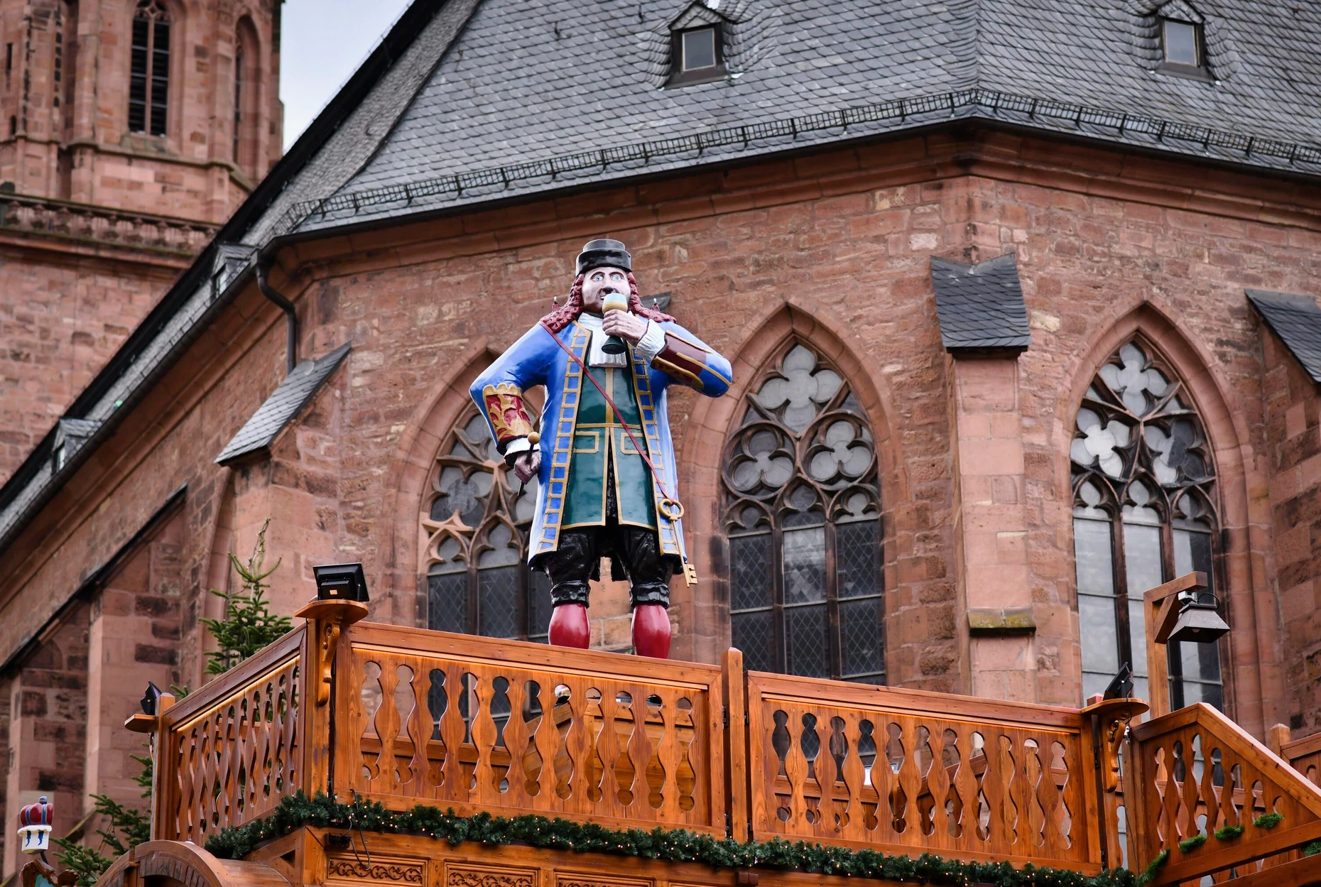 Spaß muss sein: die Figur des Heidelberger Hofnarren.