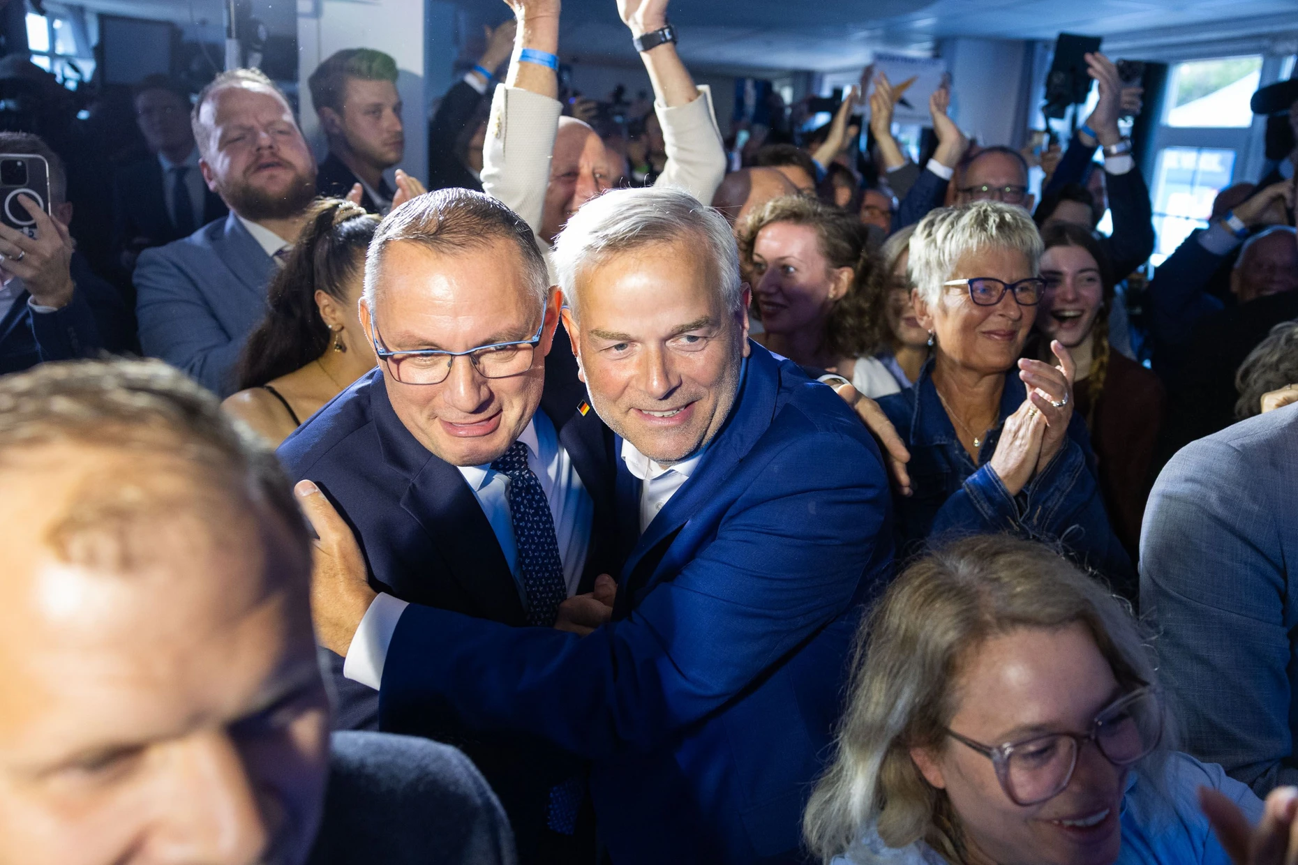 Platz eins: AfD-Bundeschef Chrupalla und „Ministerpräsidentenkandidat“ Holm