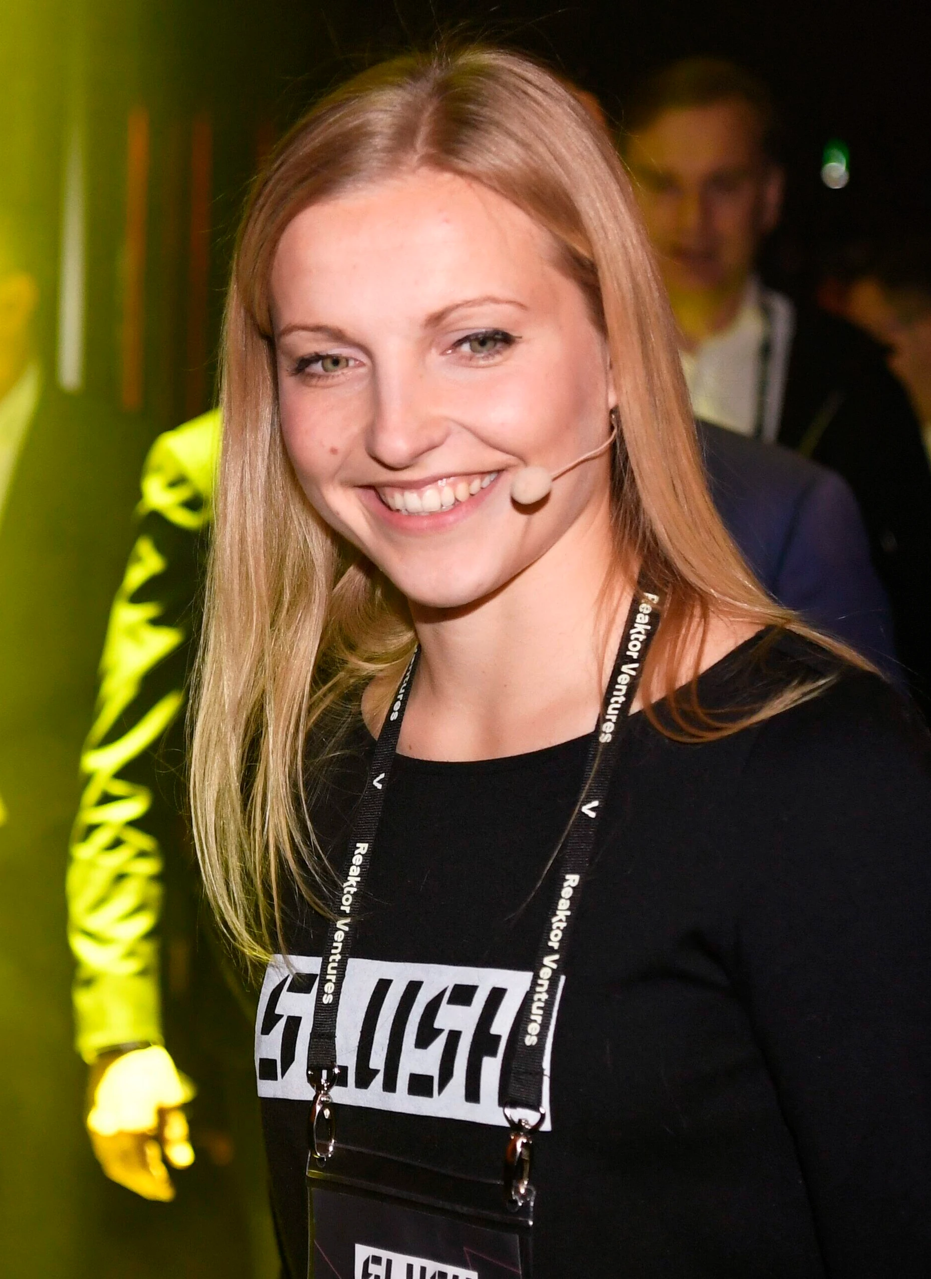 Marianne Vikkula spricht auf der Technologieveranstaltung von Slush, dessen Geschäftsführerin sie vor ihrem Start bei Wolt war.