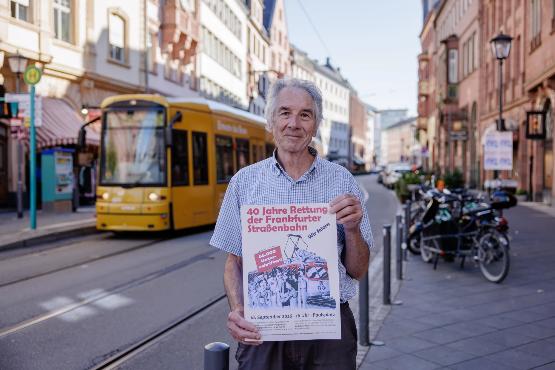 Willi Loose ist vor 40 Jahren einer der Sprecher der Aktion „Rettet die Straßenbahn“ gewesen.