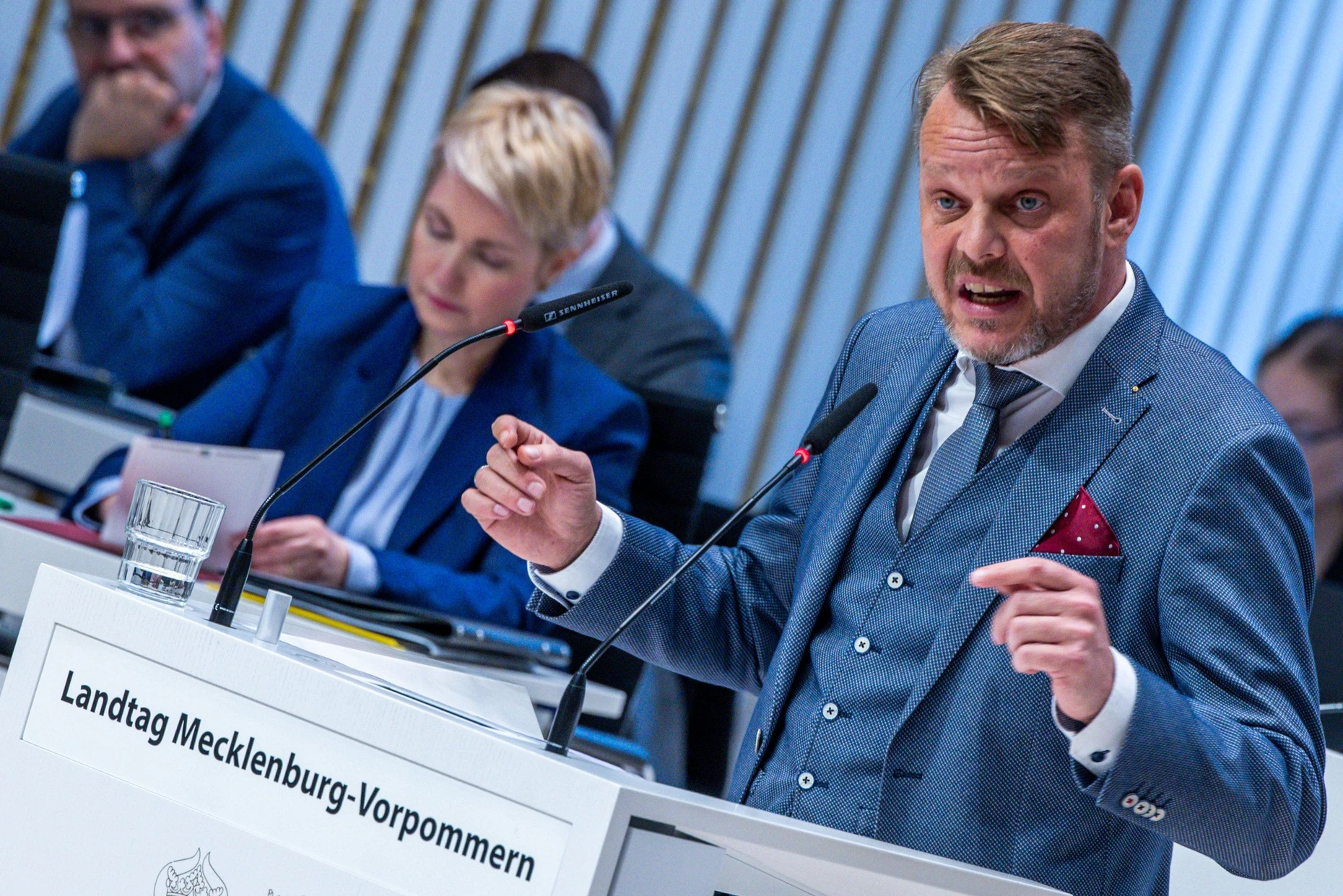 Nikolaus Kramer, damals noch Fraktionsvorsitzender, bei einer Rede im Januar 2025 im Landtag