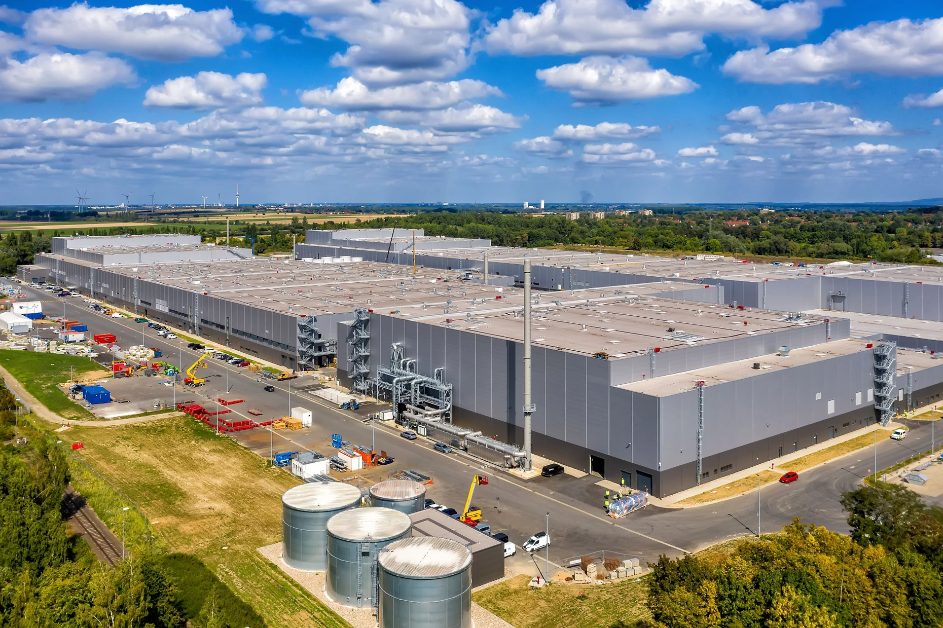 Neubau der VW-Batteriezellenfabrik