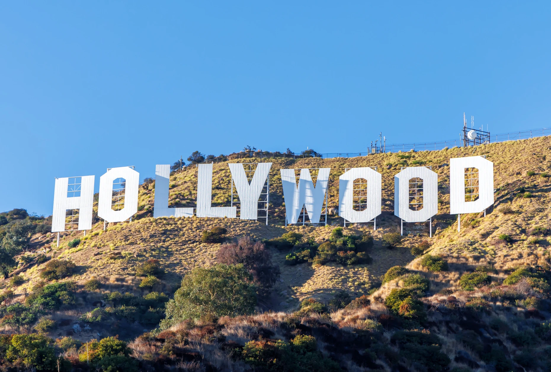 Die einzige ikonische Sehenswürdigkeit der Stadt: der berühmte Hollywood-Schriftzug
