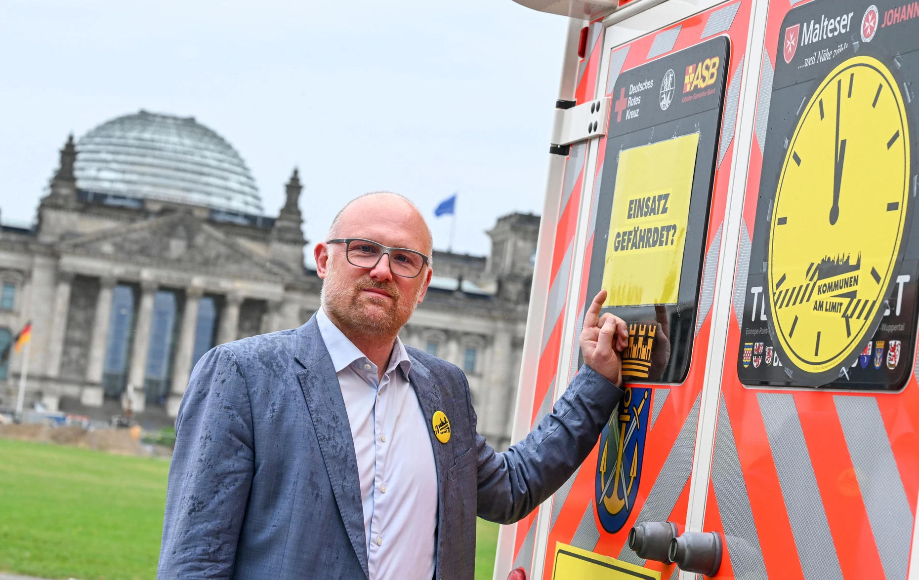 „Ein Flächenbrand breitet sich in Deutschland aus“: Sören Link vor dem Reichstag
