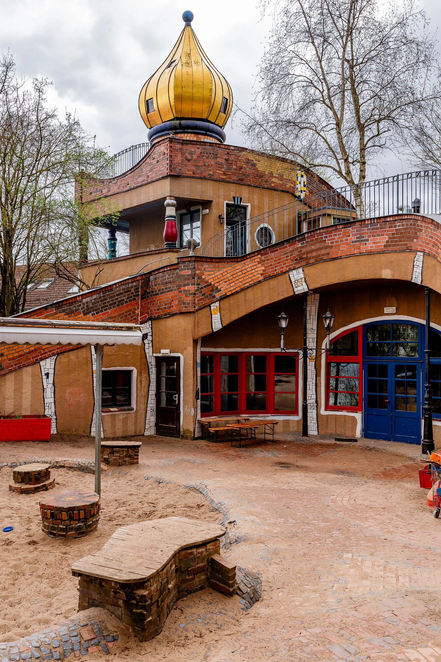 Der Außenspielplatz der Kita in Frankfurt-Heddernheim.