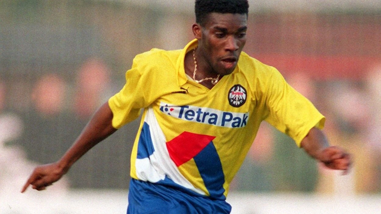 Die goldenen Zeiten: Okocha im gelben Eintracht-Trikot