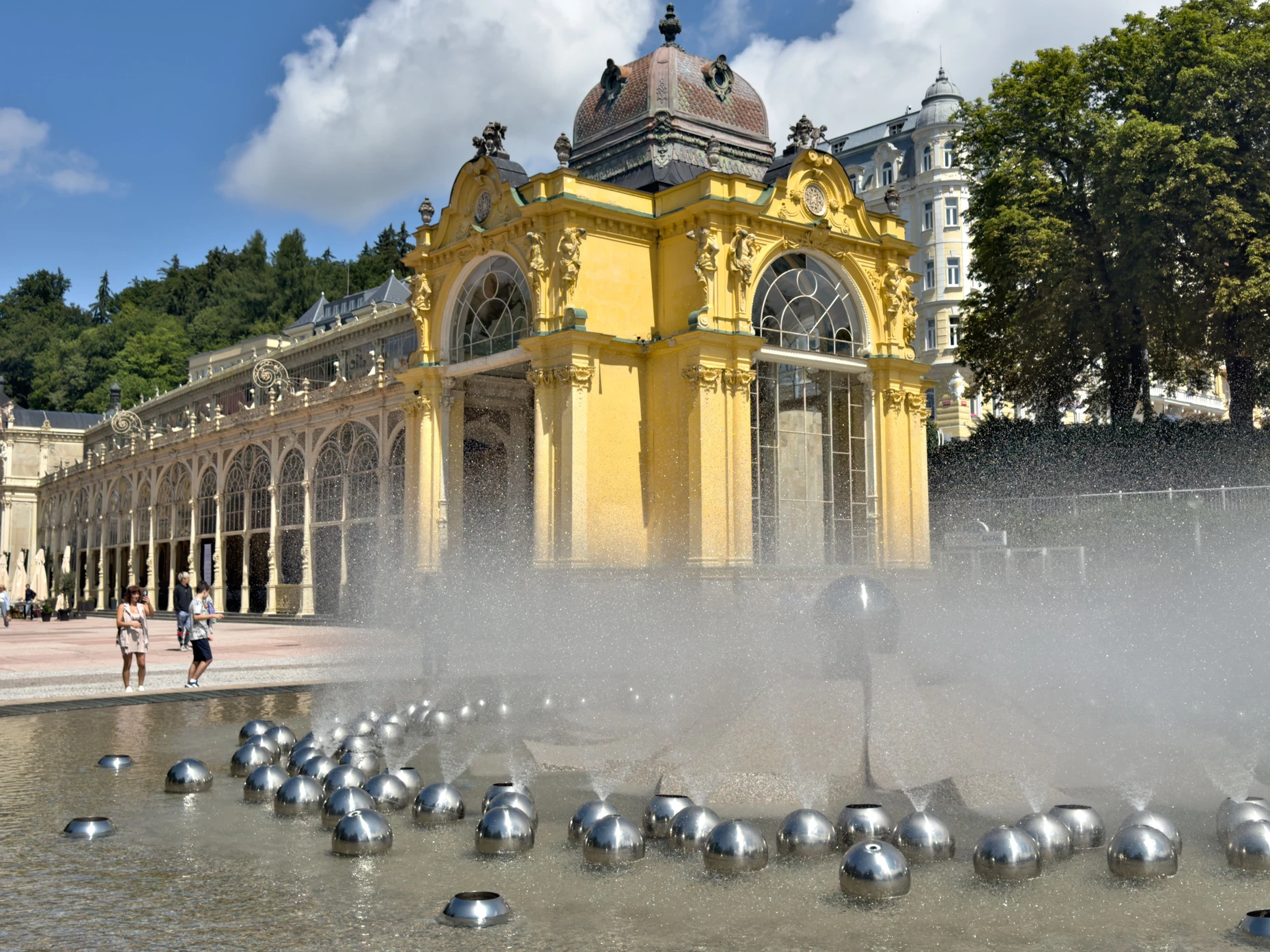 Ohne Wasser läuft hier nichts: Marienbad.