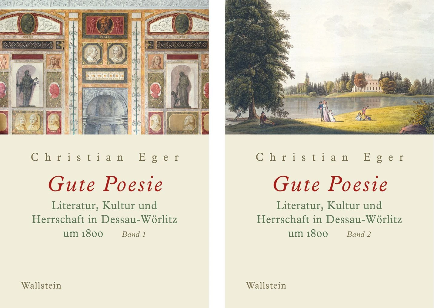Die beiden Bände von Christian Egers „Gute Poesie“