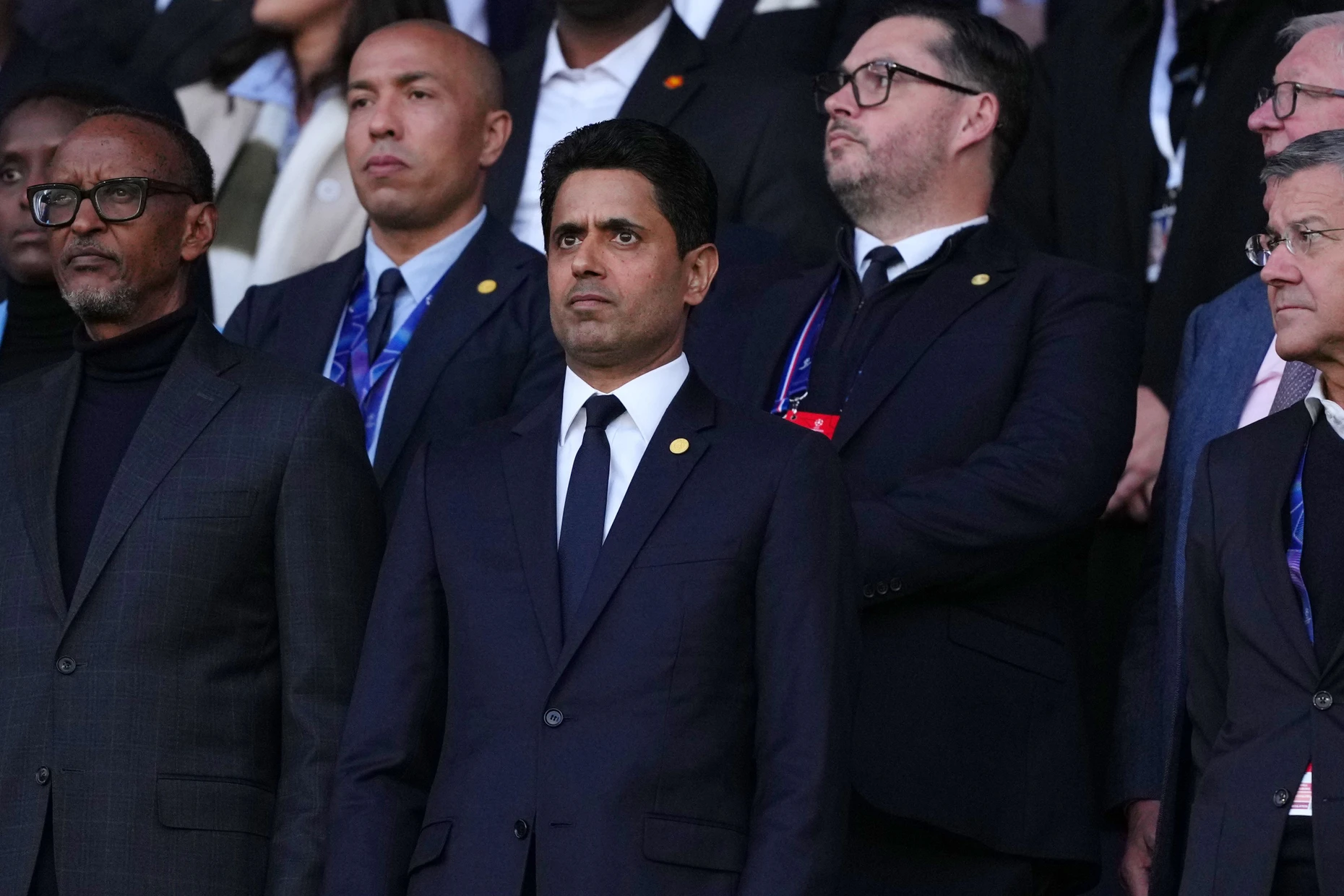 PSG-Präsident Nasser Al-Khelaifi hält sich bislang bedeckt.