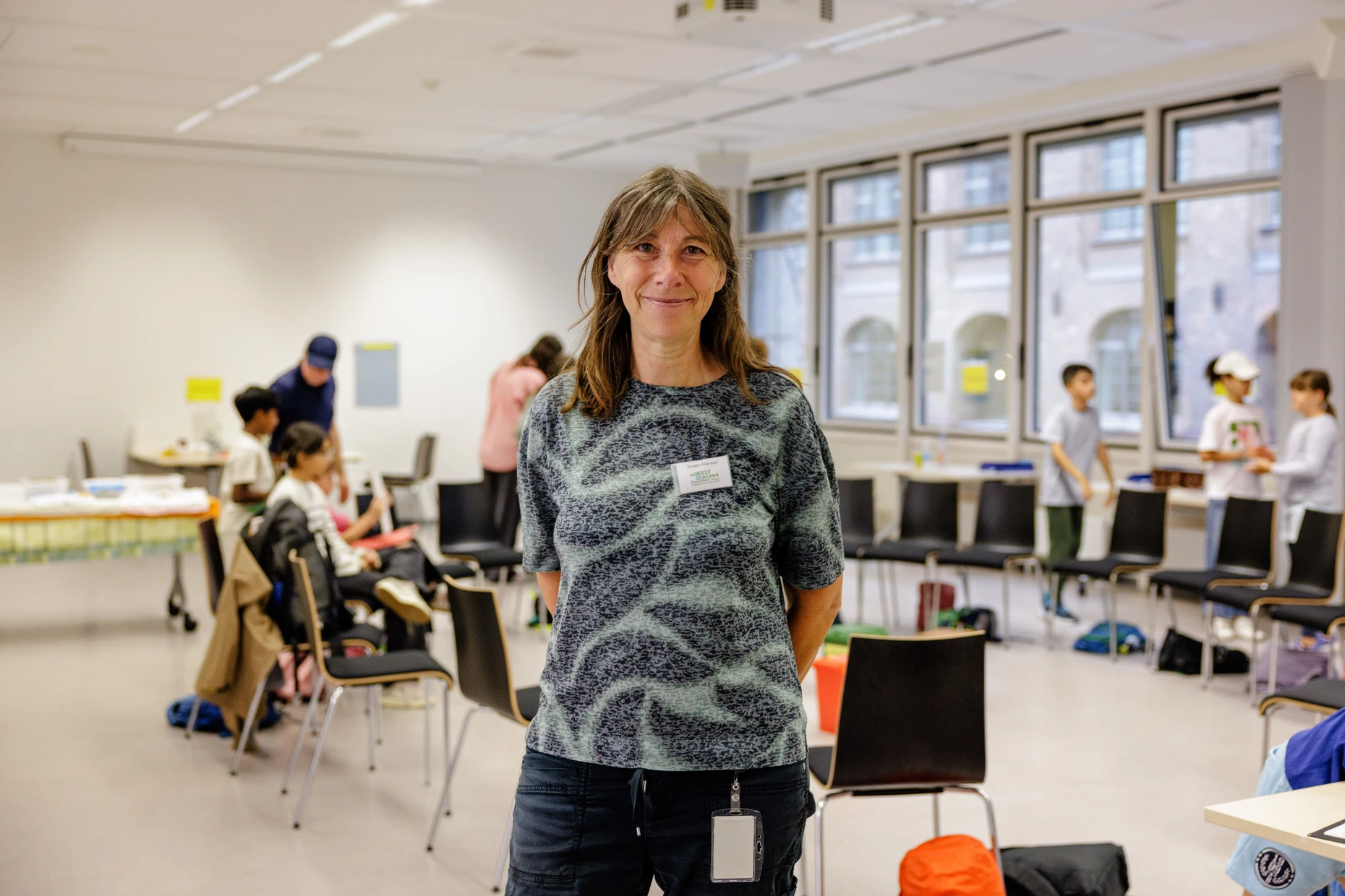 Kirsten Allendorf vom Verein Umweltlernen leitet die Lernwerkstatt.