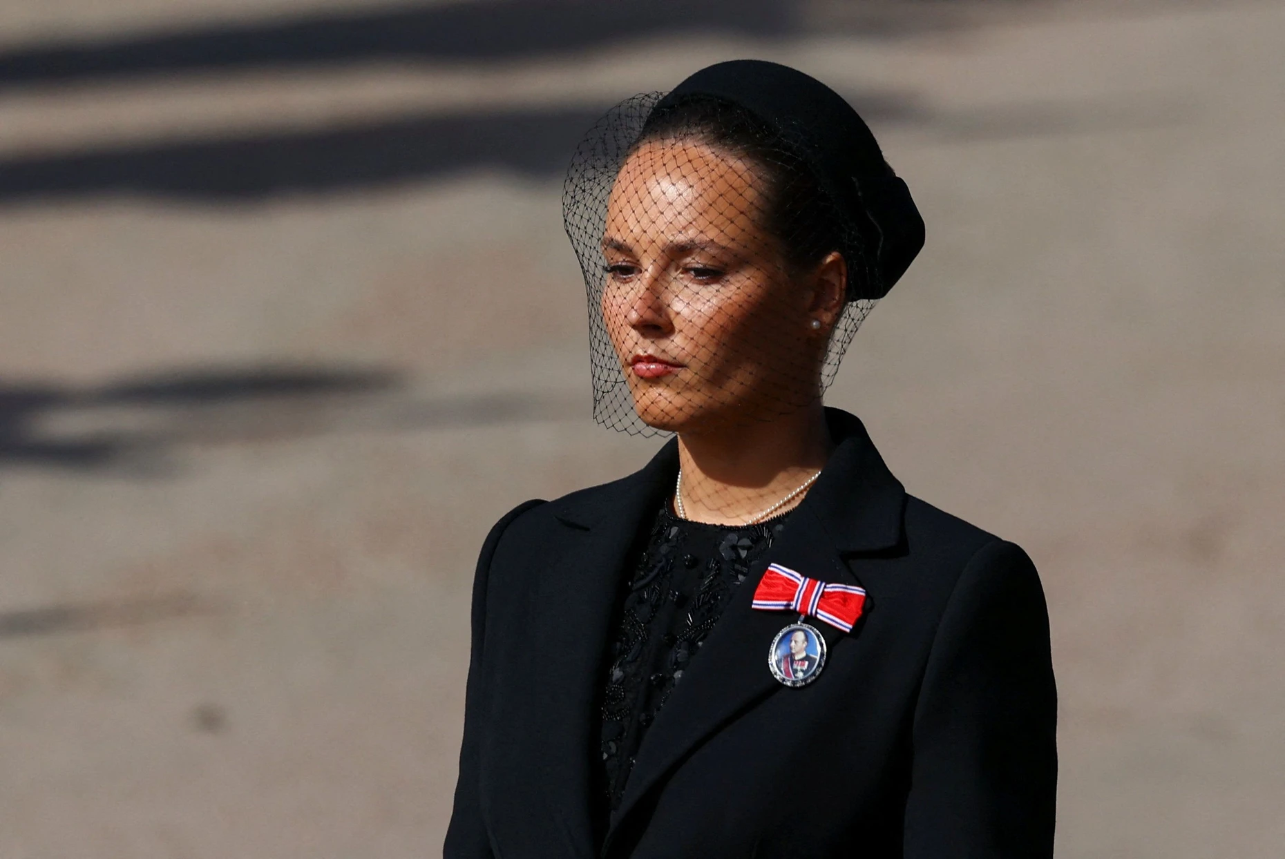 Trug einen kurzen, netzartigen Schleier: Kronprinzessin Ingrid Alexandra