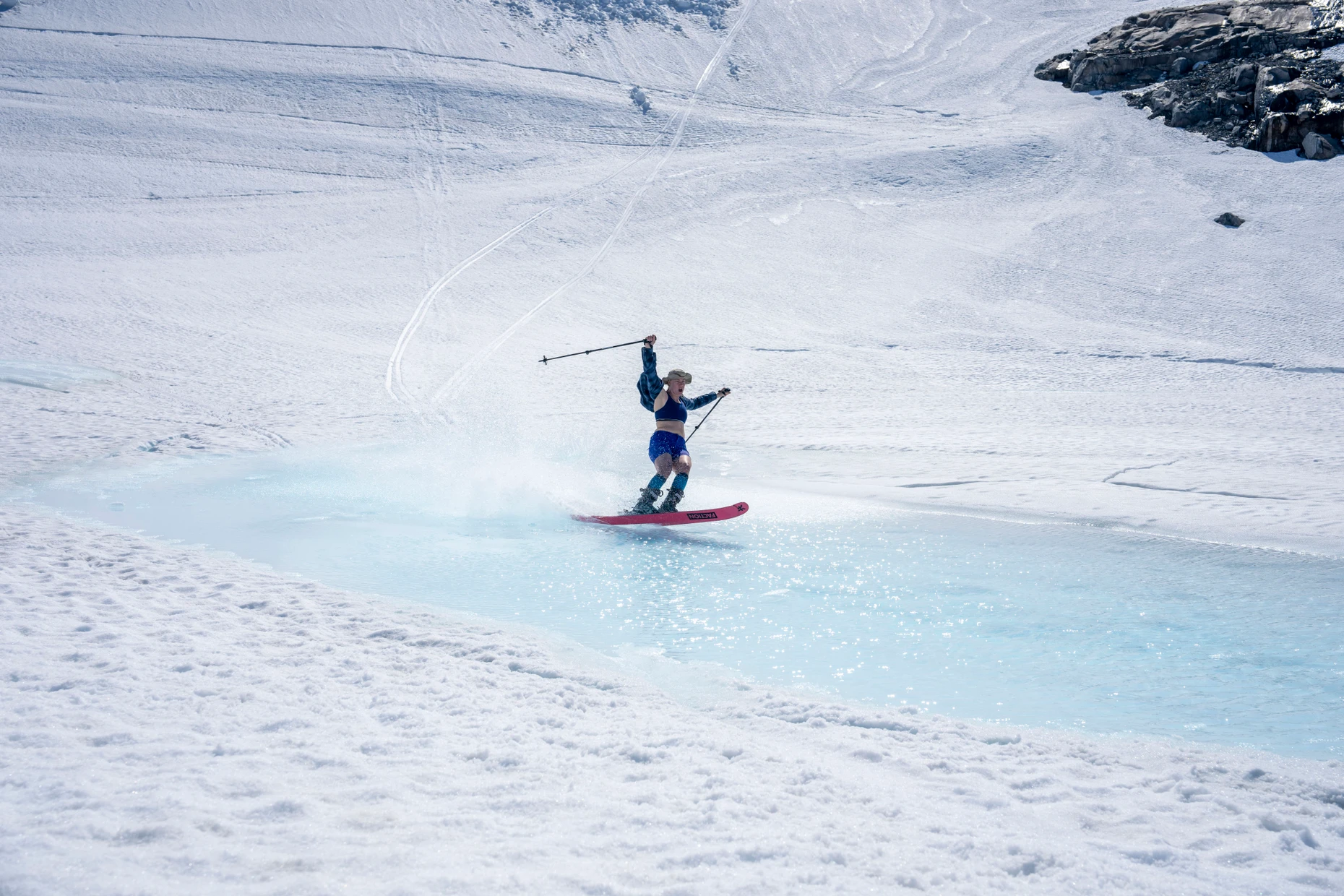 „Winter is best in summer“, lautet der Slogan des Skigebiets.