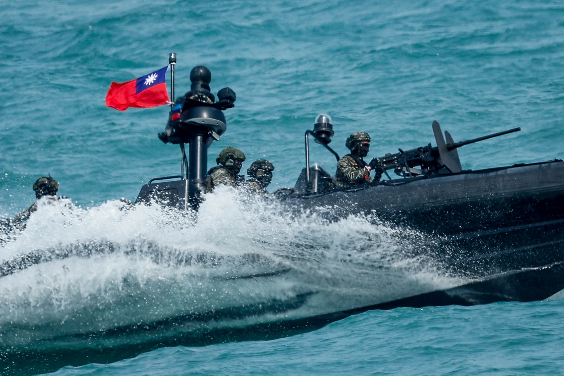 Die jährliche Marine-Übung „Han Kuang“ Taiwans Anfang August