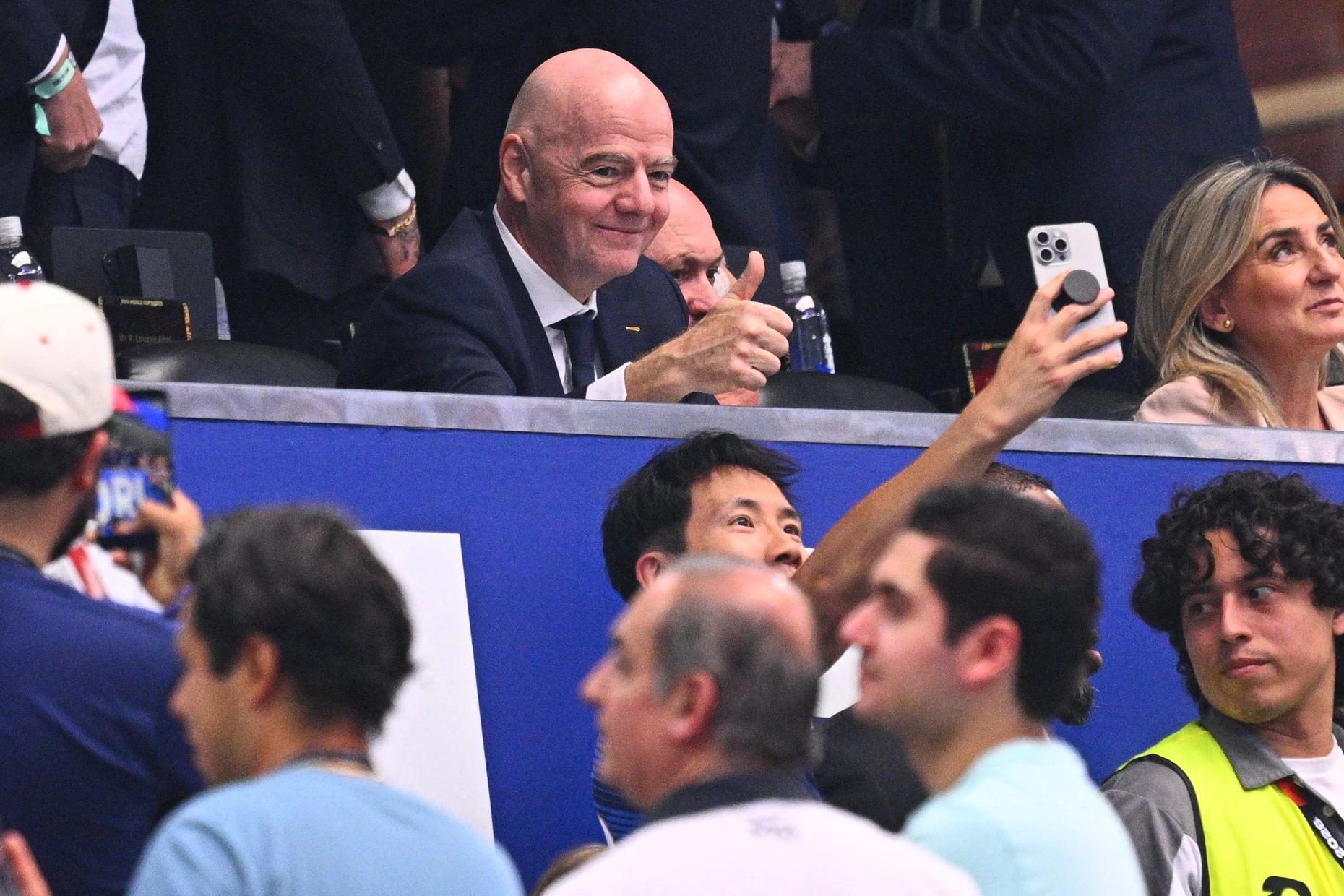 War im von der FIFA an alle Sender gelieferten „Weltbild“ auffallend oft zu sehen: FIFA-Präsident Gianni Infantino.