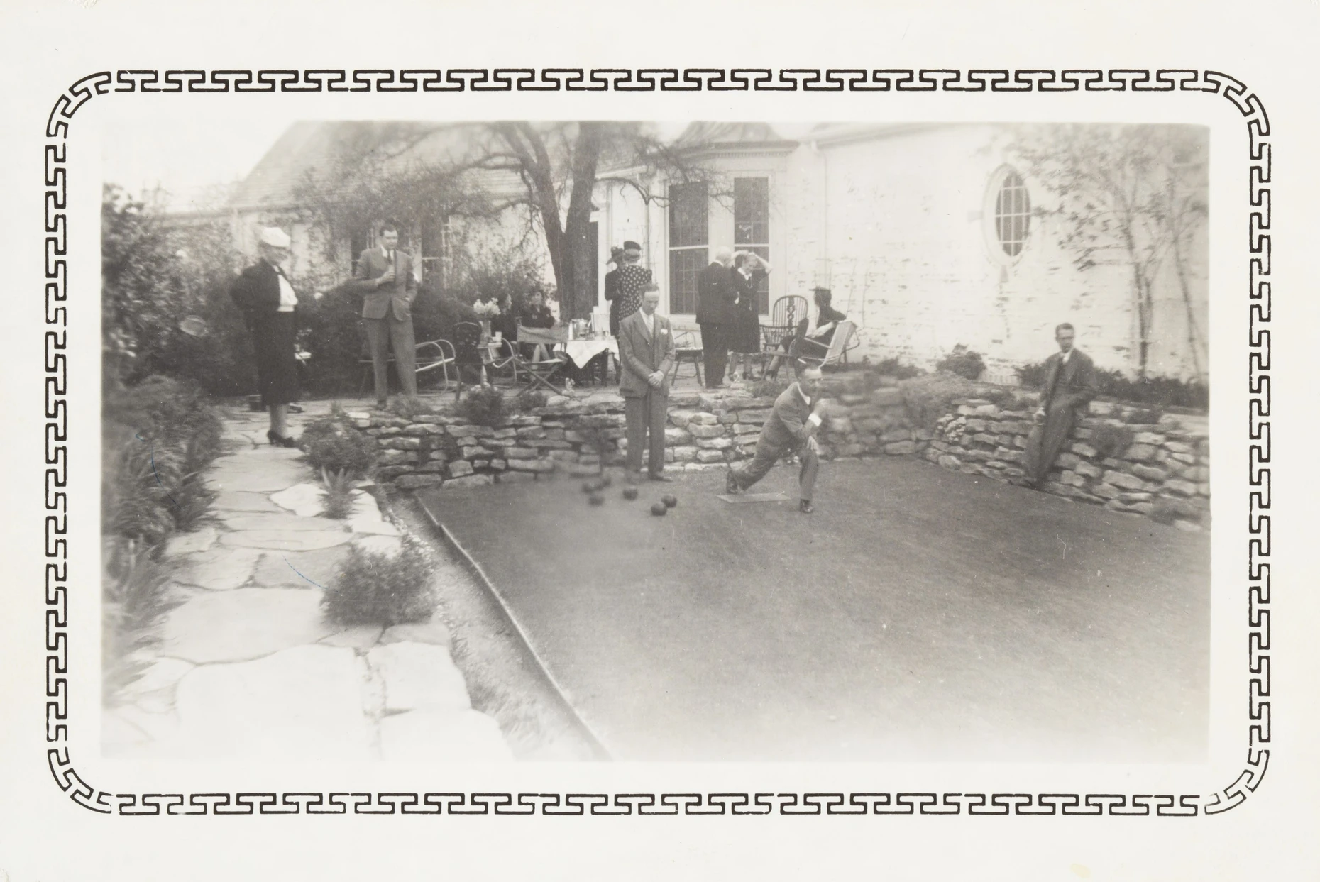 Thomas Mann bei einer Partie Boccia