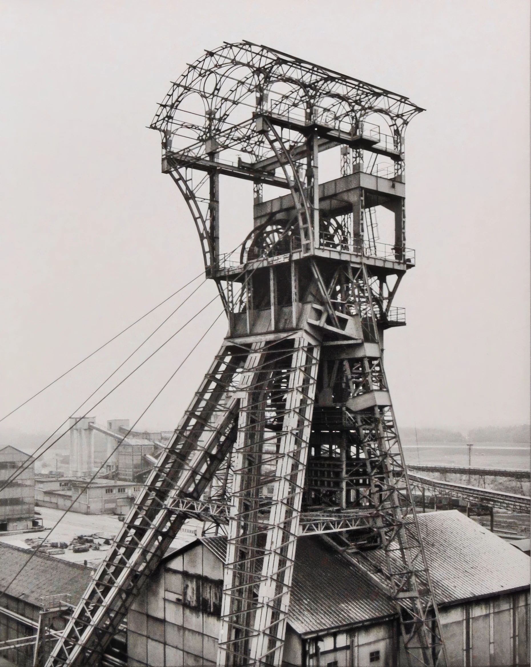 Bernd und Hilla Becher „Förderturm, Zolder Mijn, Zolder“, 1991