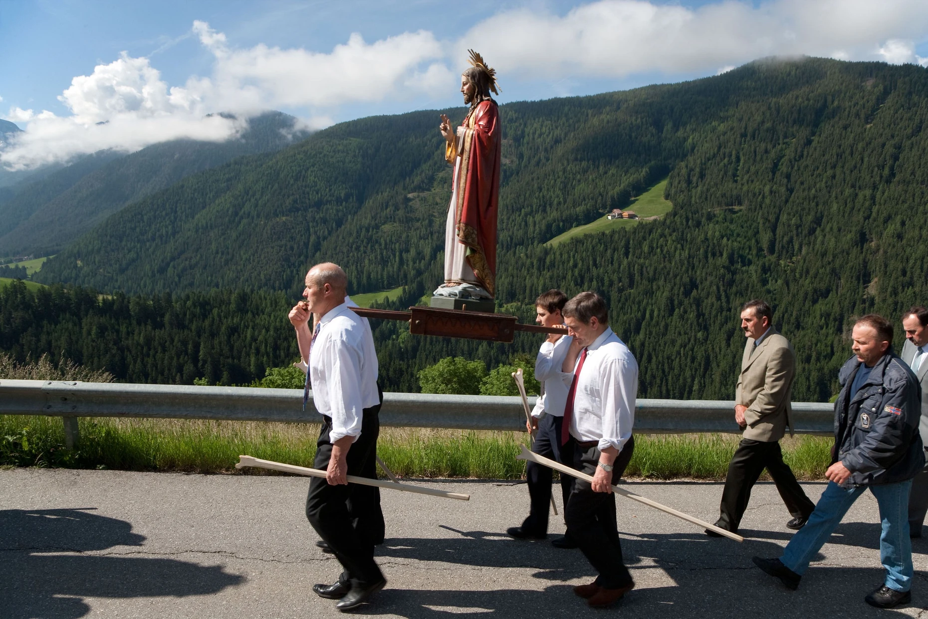 Fronleichnamsprozession in Südtirol
