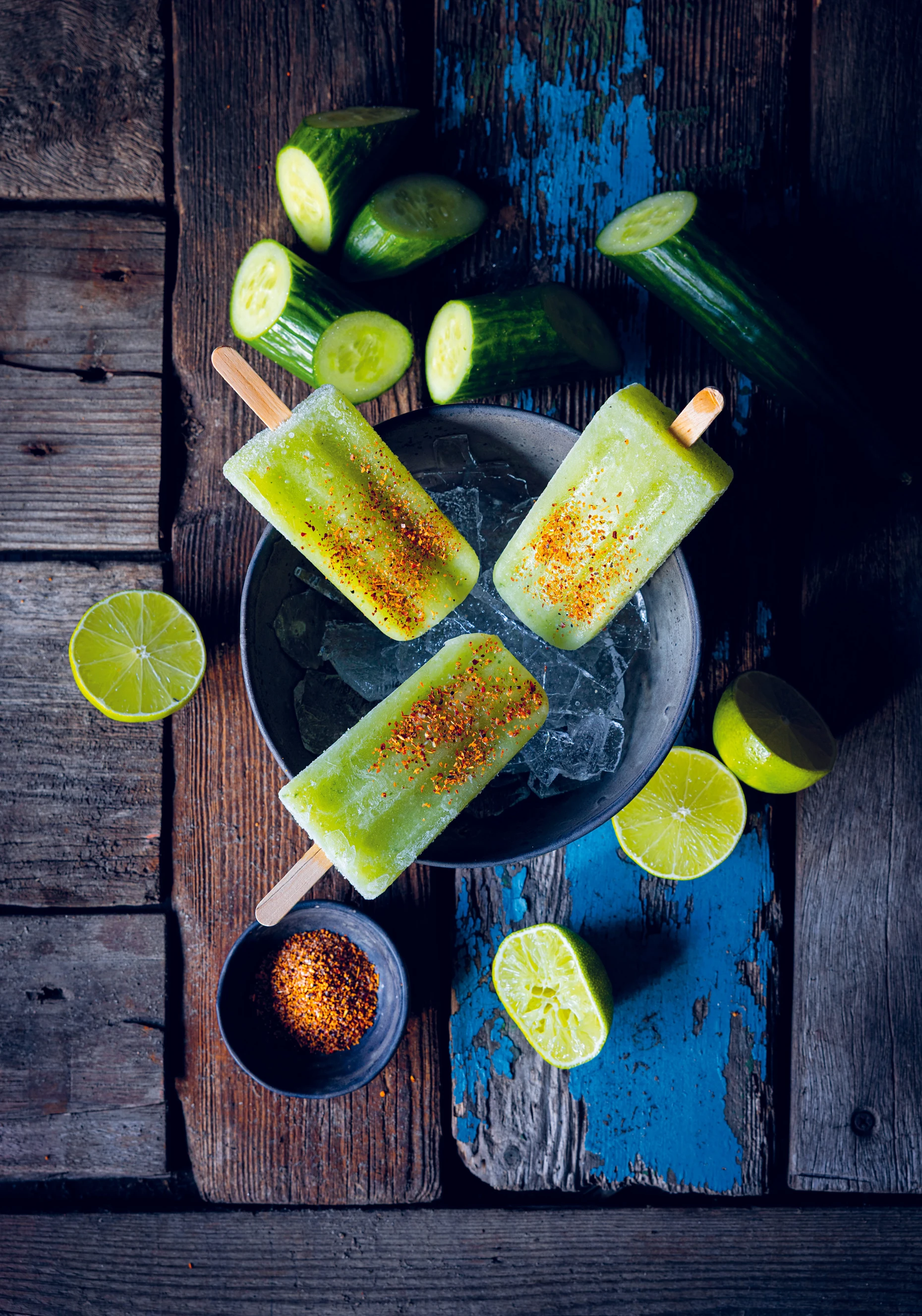 Erfrischender geht es nicht: Paletas de pepino mit Gurken und Limetten