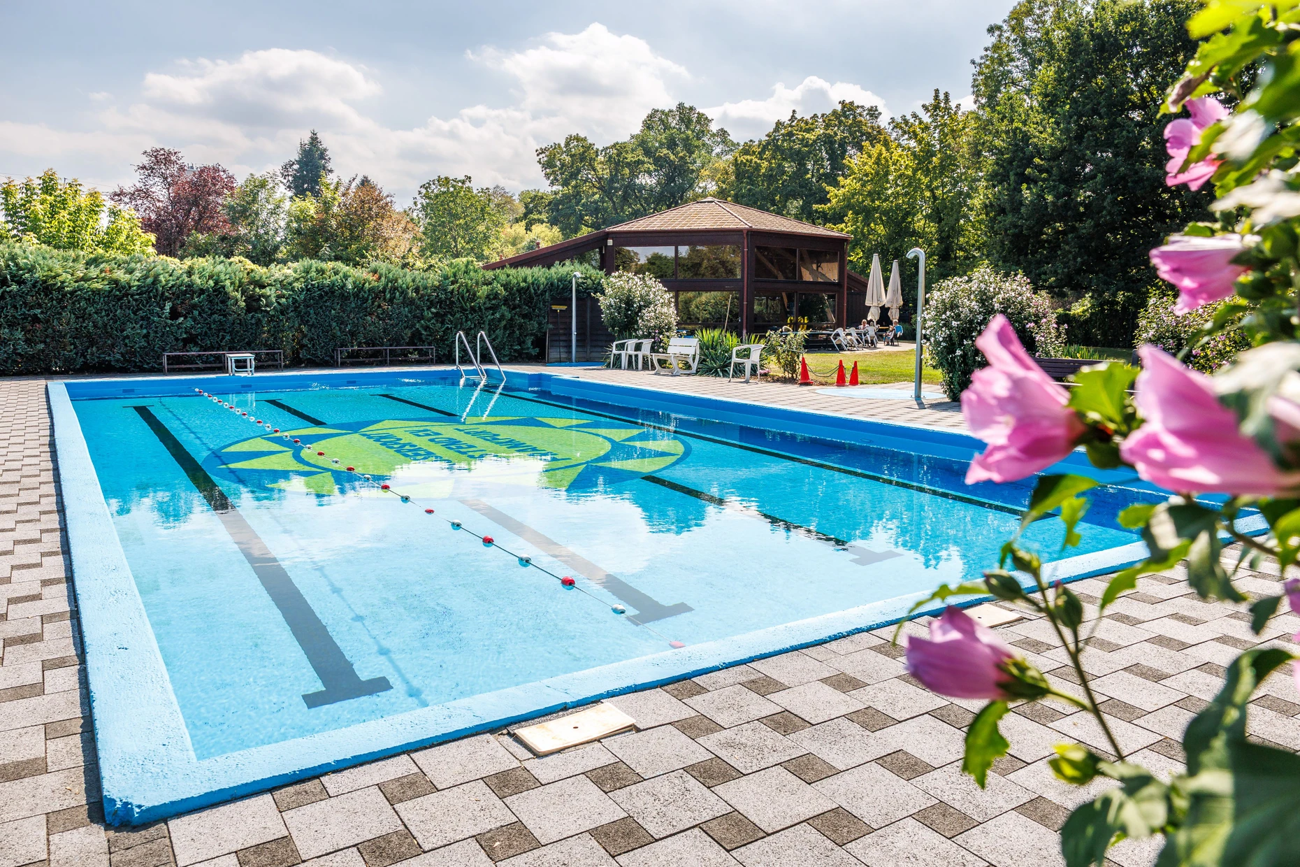 „Gehobener Swimmingpool“: Das 16,66 Meter lange Becken ist das Fundament für das Vereinsleben.