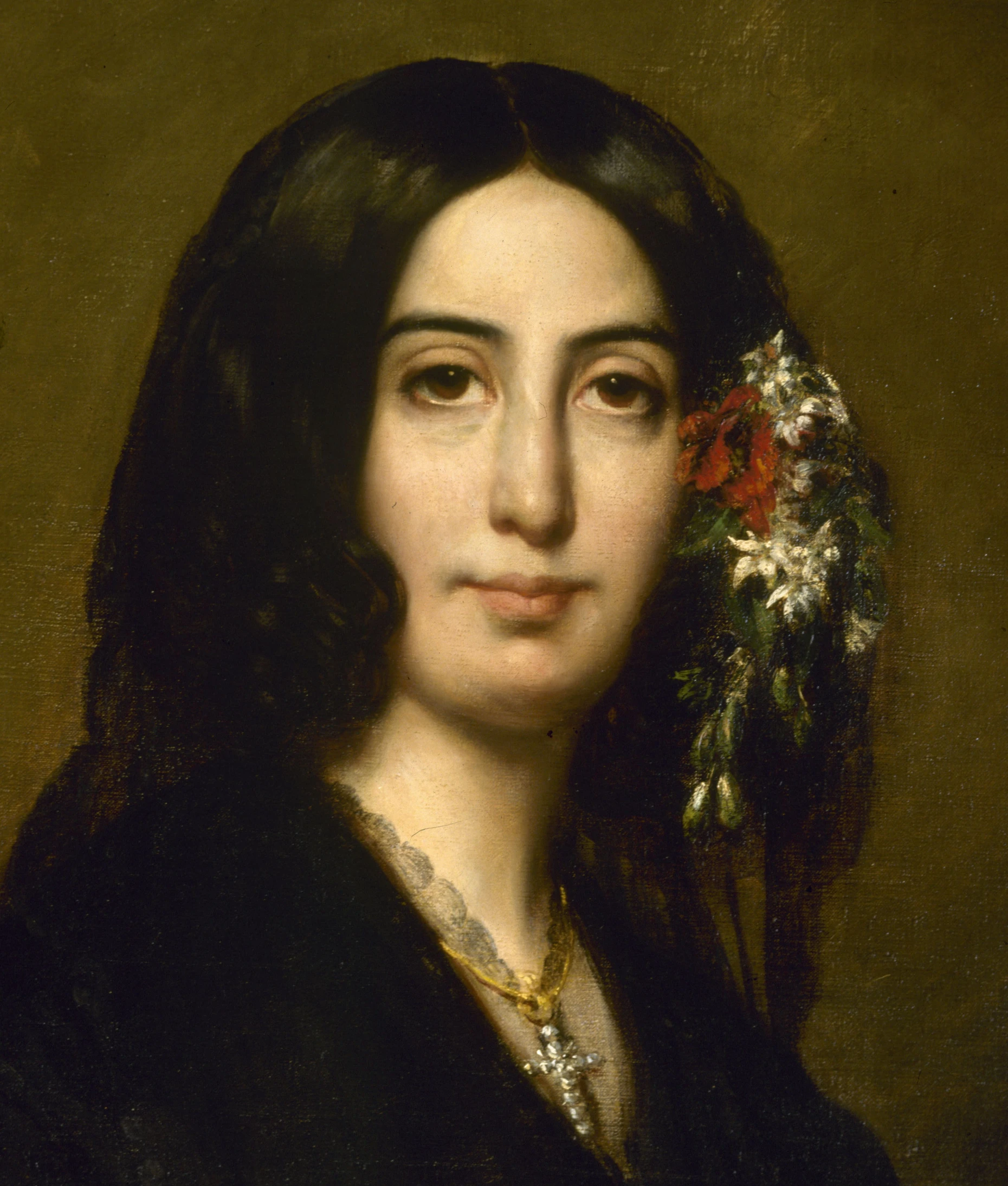 Mit Blumen im Haar: Auguste Charpentiers „Portrait de George Sand“, um 1837