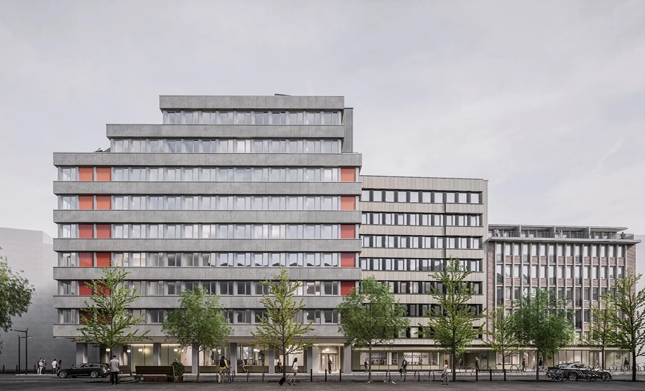 Einst das Domizil der Greensill Bank: Das Gebäude in der Bremer Martinistraße beherbergt jetzt ein Restaurant und einen Waschsalon im Erdgeschoss sowie demnächst 167 möblierte Wohnungen.