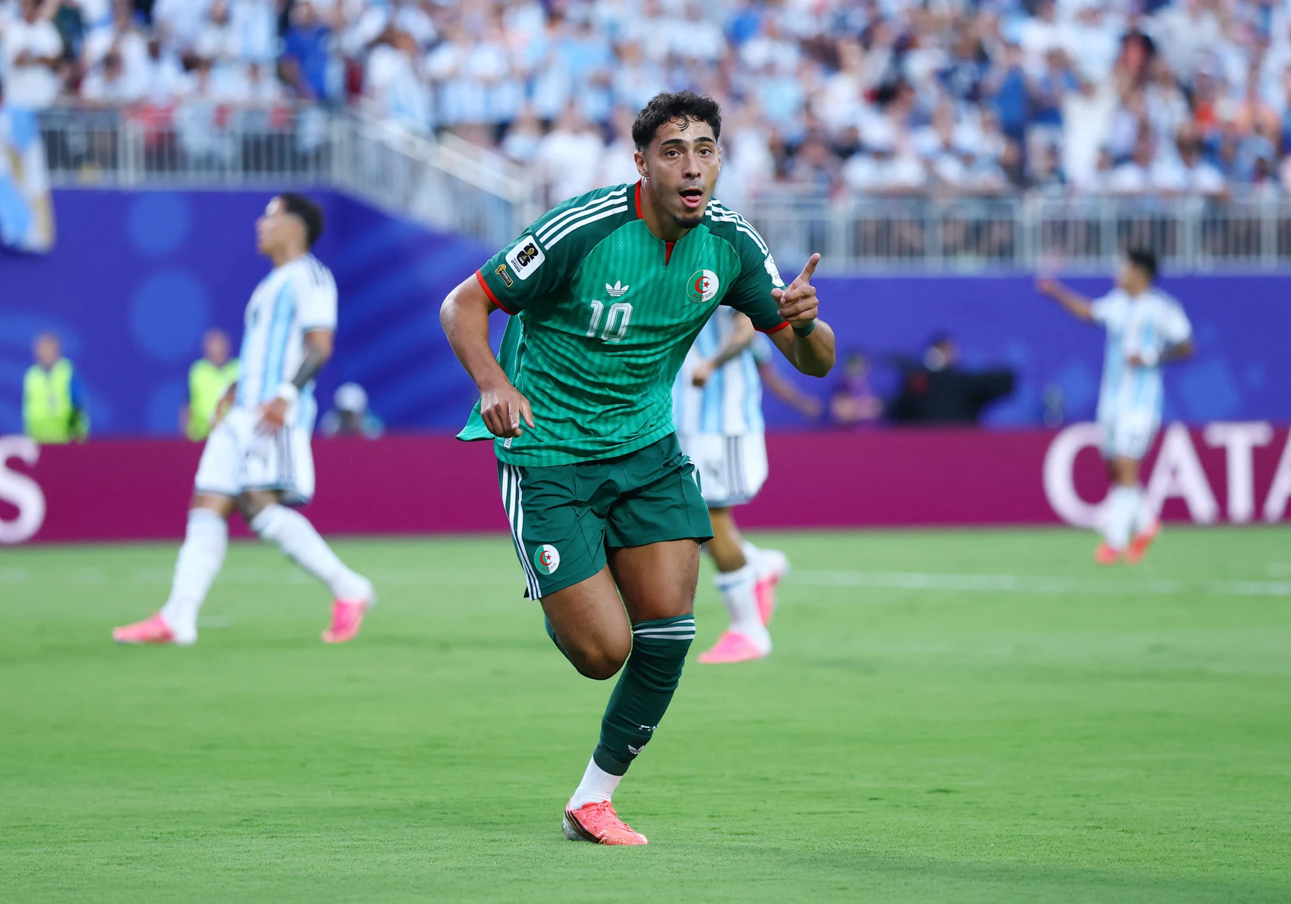 WM der Selbstbestätigung: Algeriens Farès Chaïbi nach dem vermeintlichen Führungstreffer
