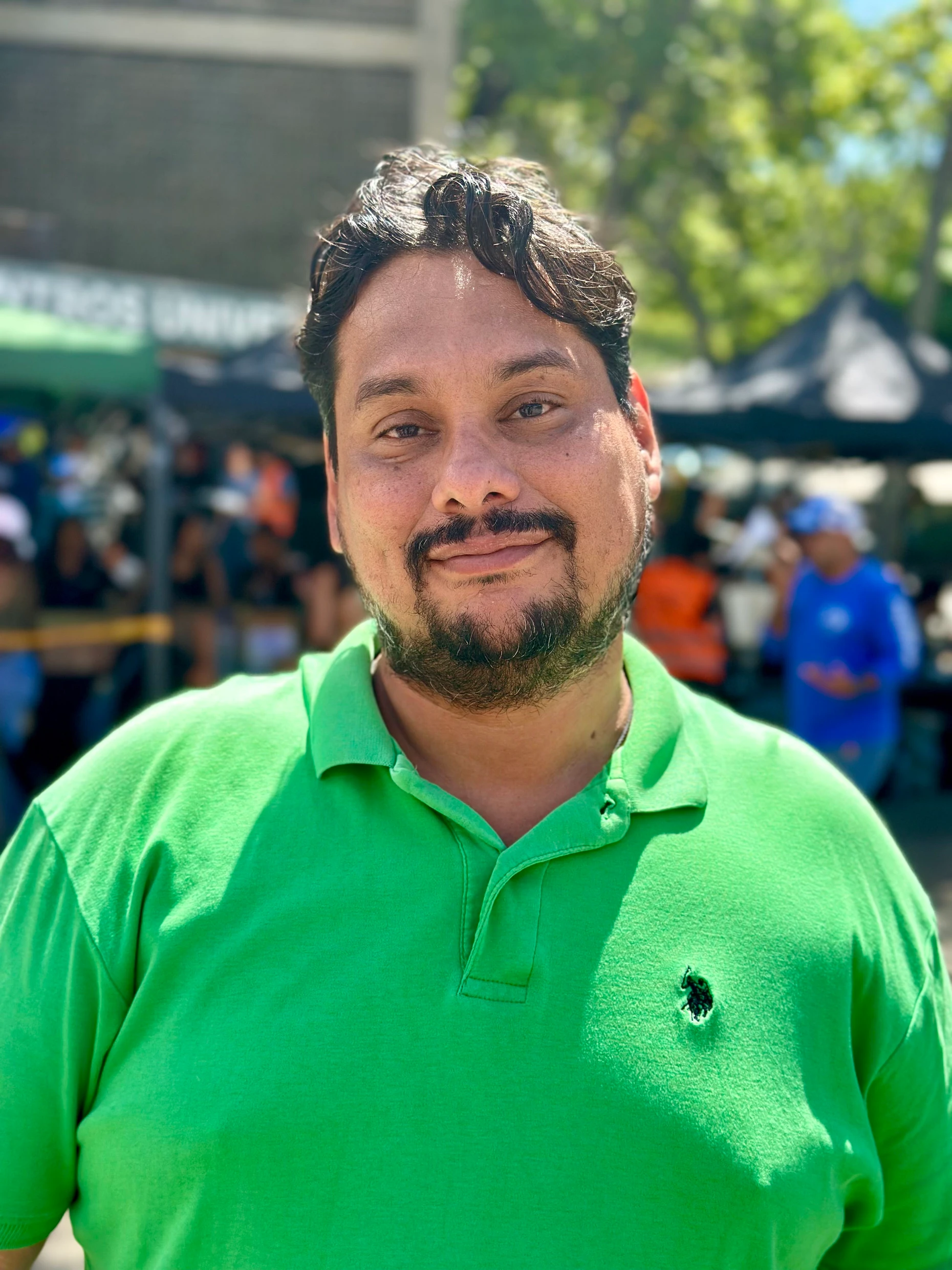 Student José Castillo vor der UCV in Caracas