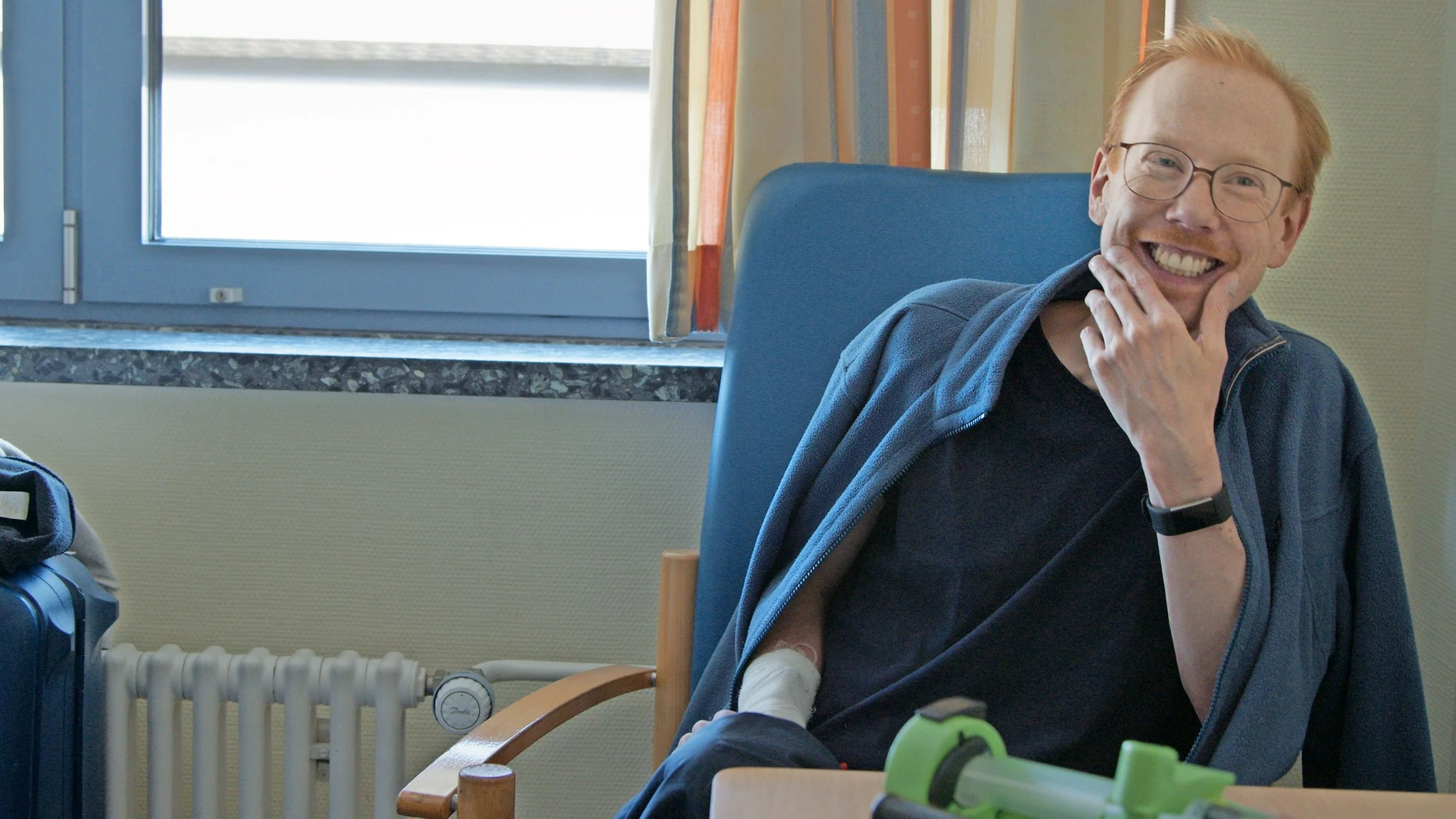 Zu Beginn der Dreharbeiten für eine ARD-Doku war Lars Hofmann noch optimistisch, bald ein neues Herz zu bekommen.