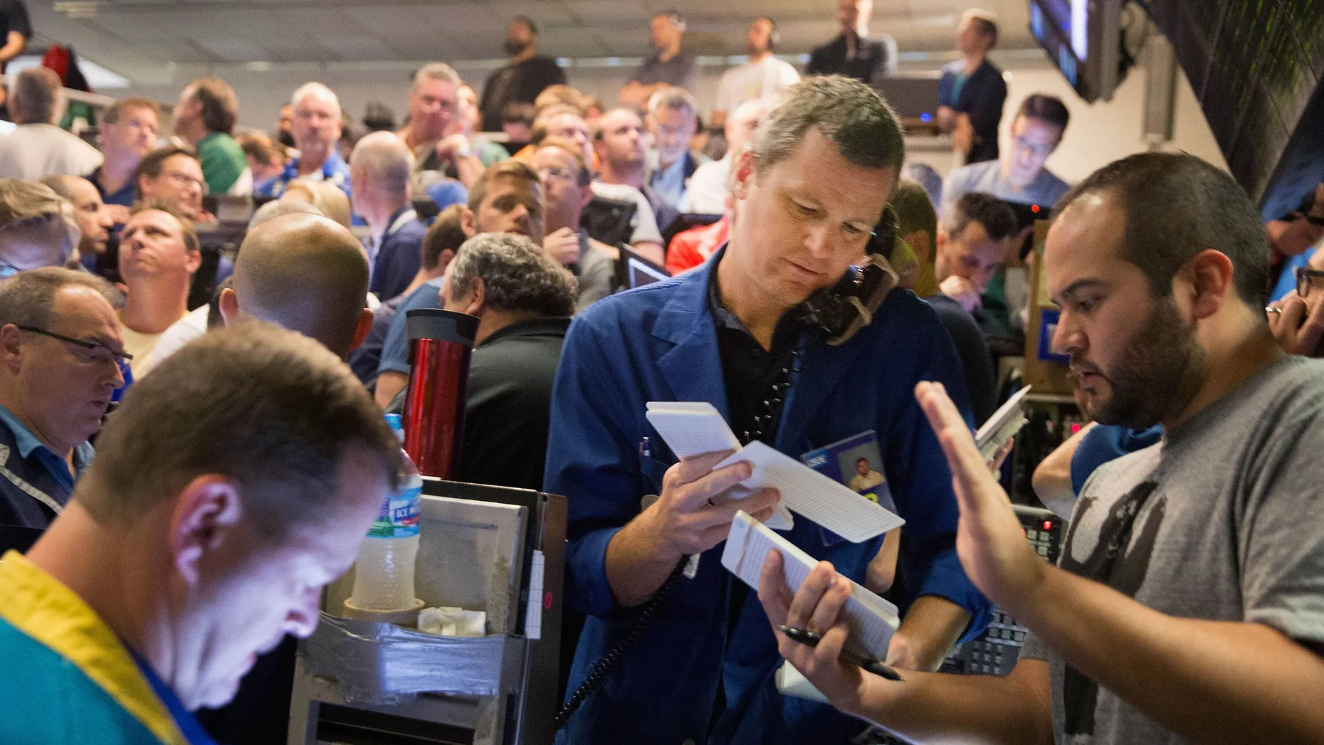 Händler füllen in Chicago Aktienorders auf den S&P 500 aus