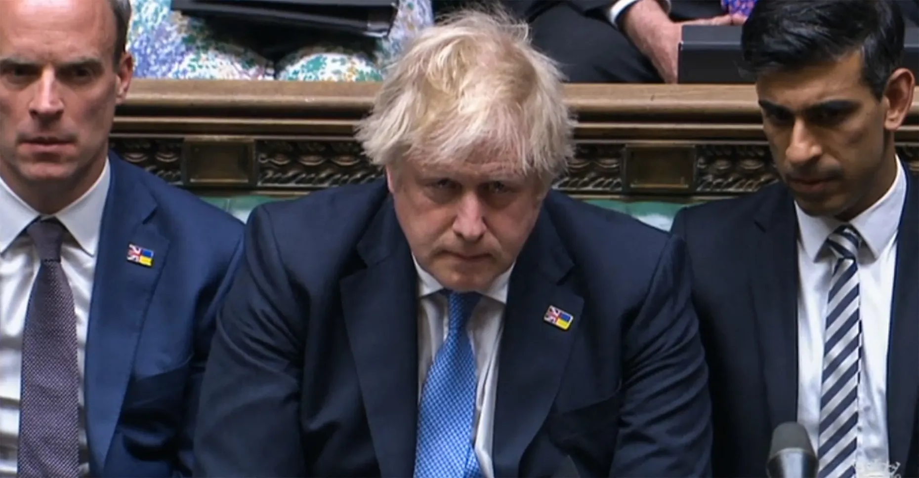 So sorry: Der britische Premierminister Boris Johnson bei seiner Entschuldigungsrede vorm Unterhaus am Dienstag