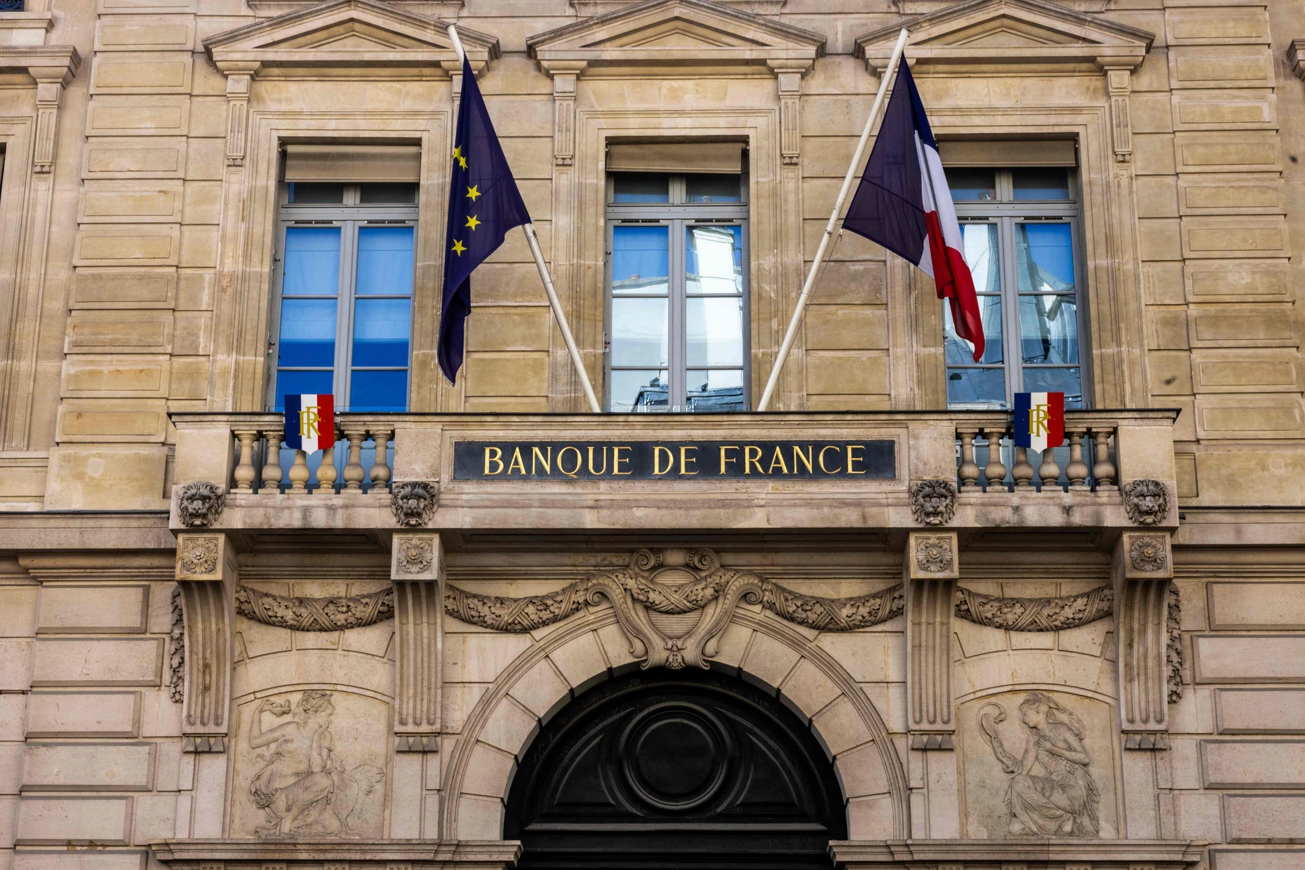 Die Banque de France im Pariser Stadtzentrum