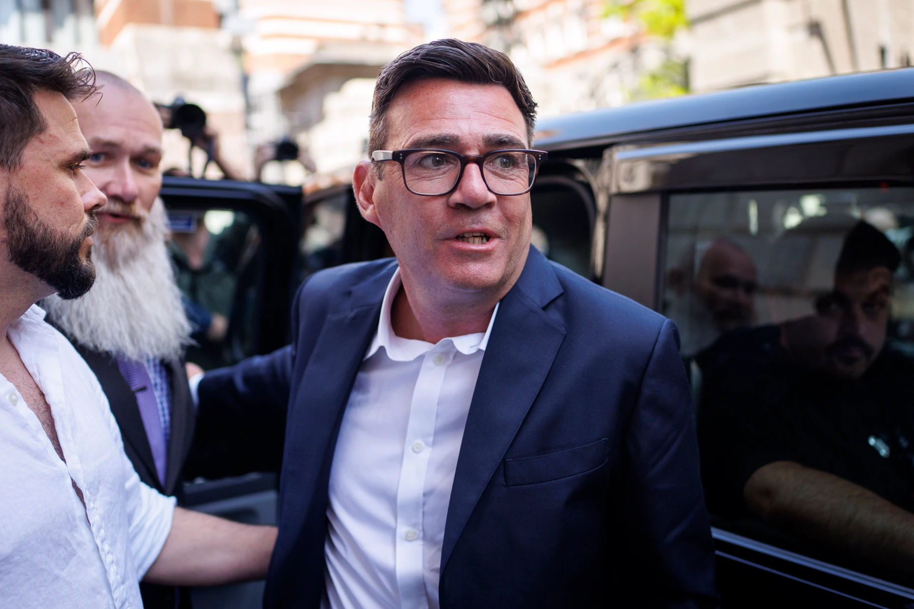 Andy Burnham bei seiner Ankunft am 22. Juni im Parlamentsgebäude in Westminster