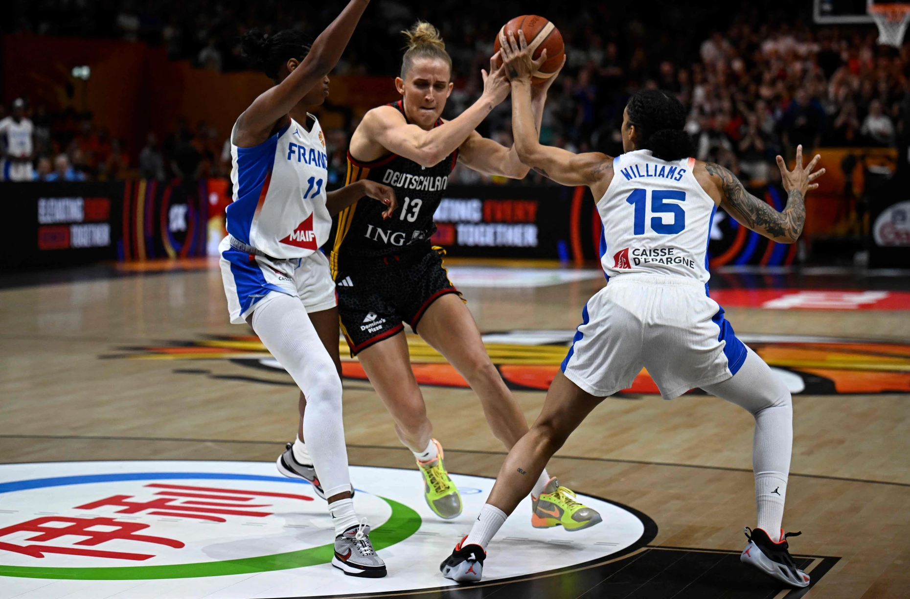 Zu viele Fehler: Leonie Fiebich kann nicht an die Leistung aus dem Viertelfinale anknüpfen.