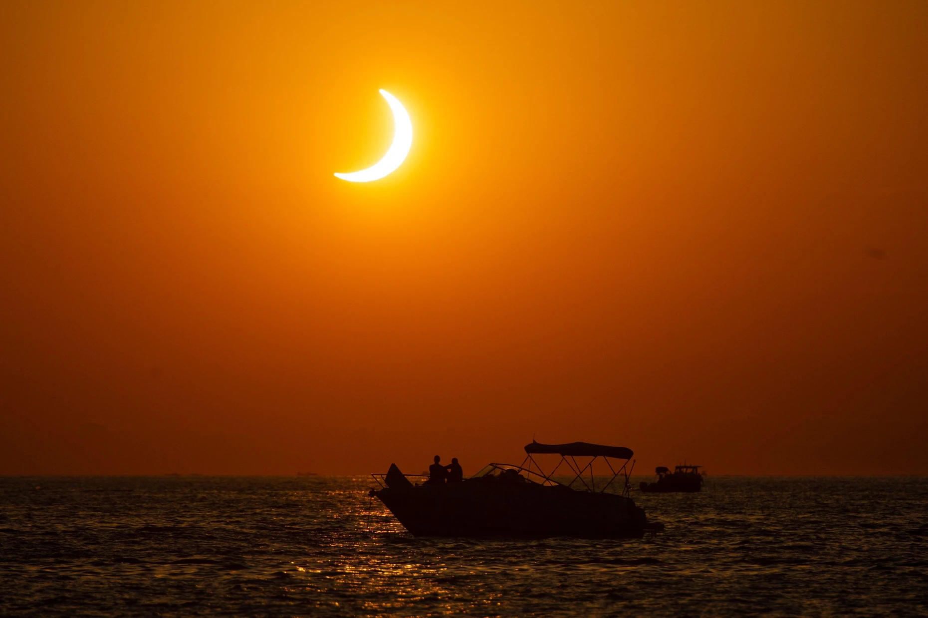 Die Sichel vor der Küste von Ibiza.