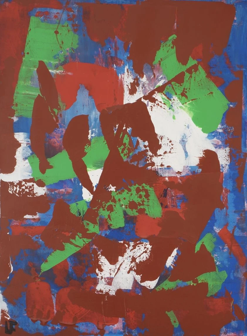  Laurent Fabius, „France-Italie“, 2017, Acryl auf Leinwand.