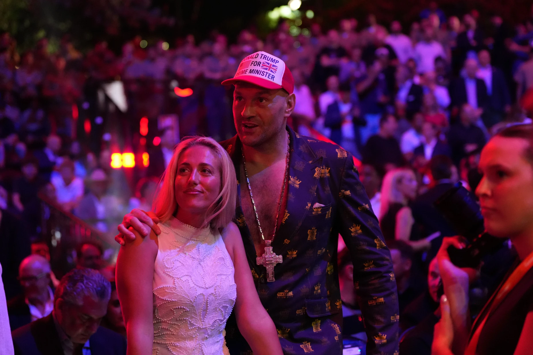 Boxer Tyson Fury mit seiner Frau